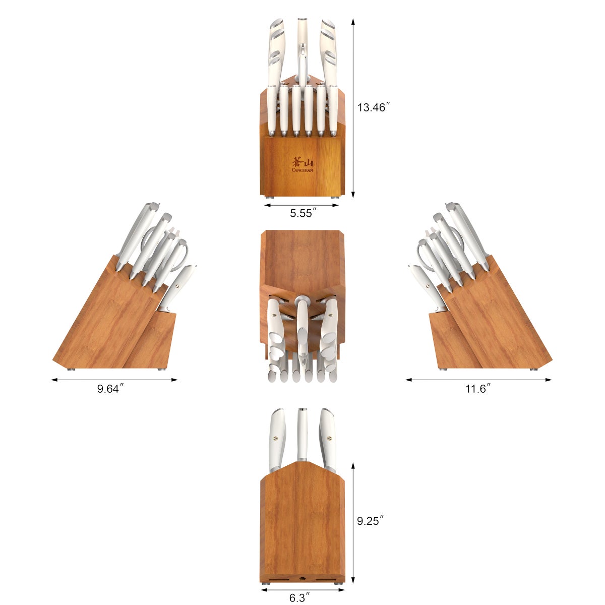 Cangshan L Series 17-piece German Steel Forged Knife Set