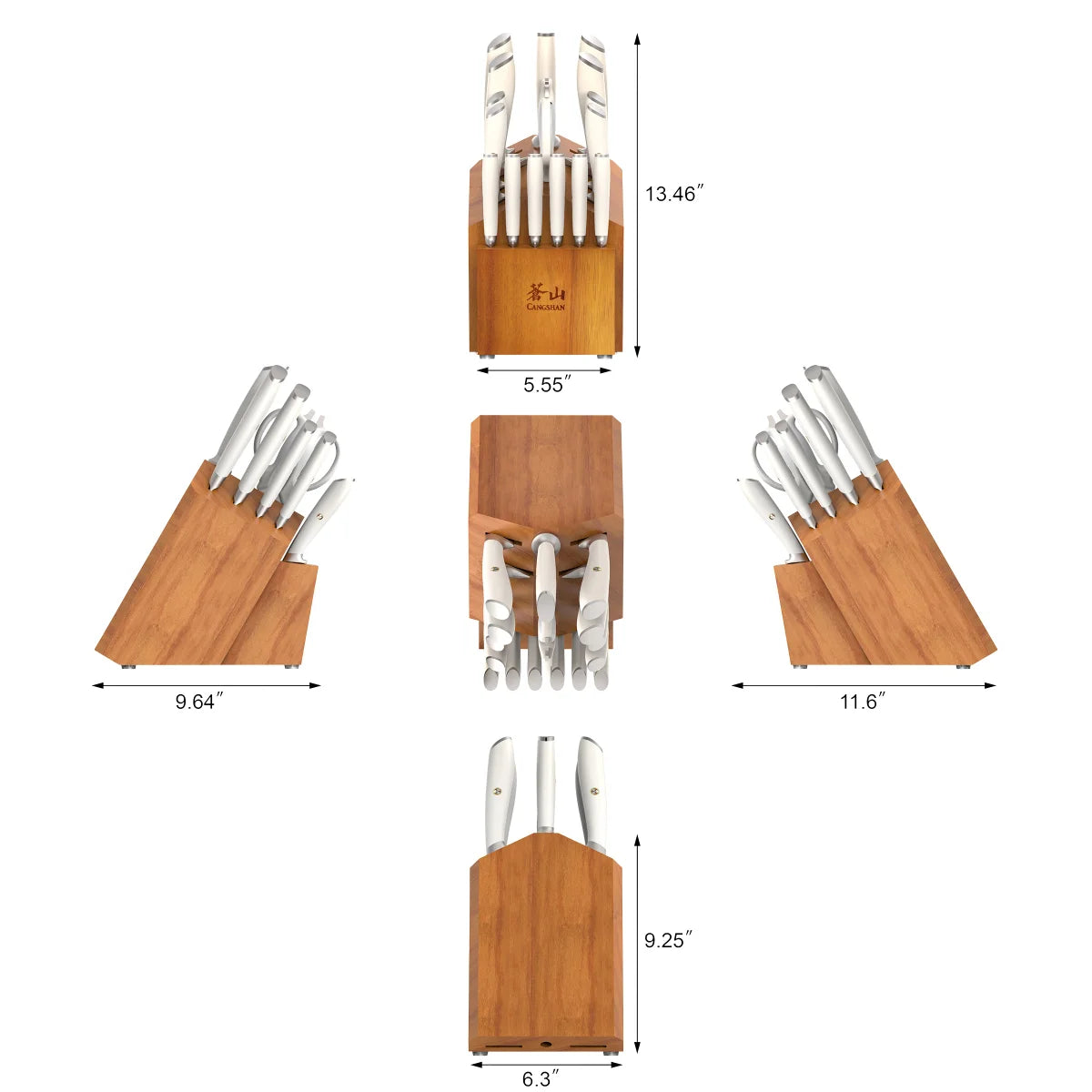 Cangshan L Series 17-Piece German Steel Forged Knife Set - Retail $199
