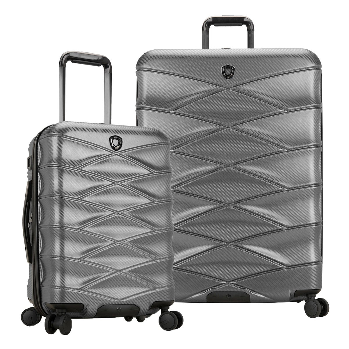 NEW - Traveler's Choice Grey Granville II 2-piece Hardside Spinner Luggage Set