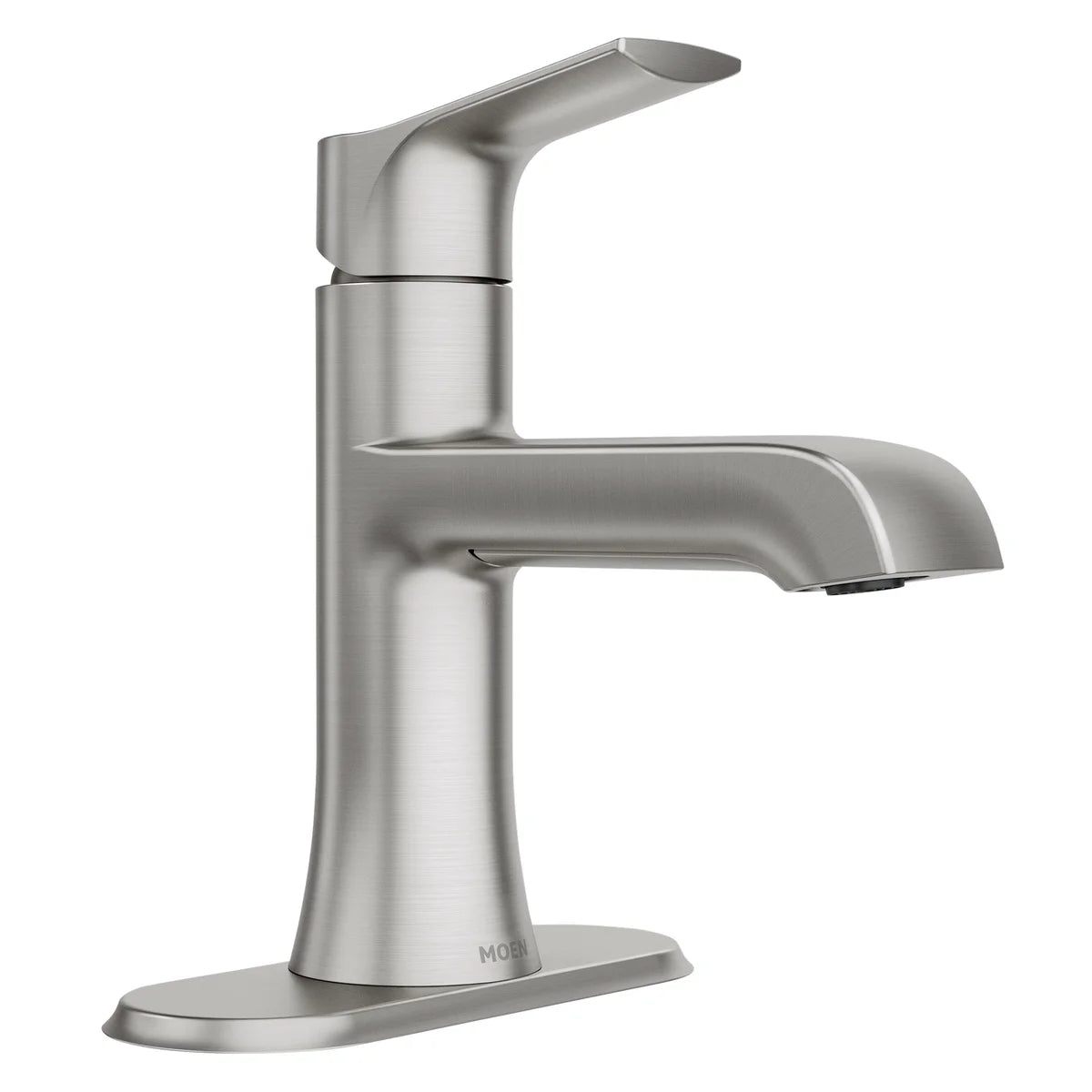 NEW - Moen Liso Brushed Nickel Single Hole Bathroom Faucet
