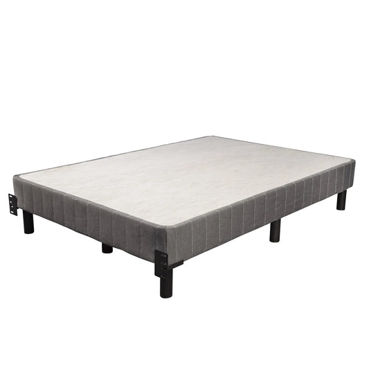 NEW - EnForce TWIN 7in Metal Box Spring with Headboard Bracket and Legs