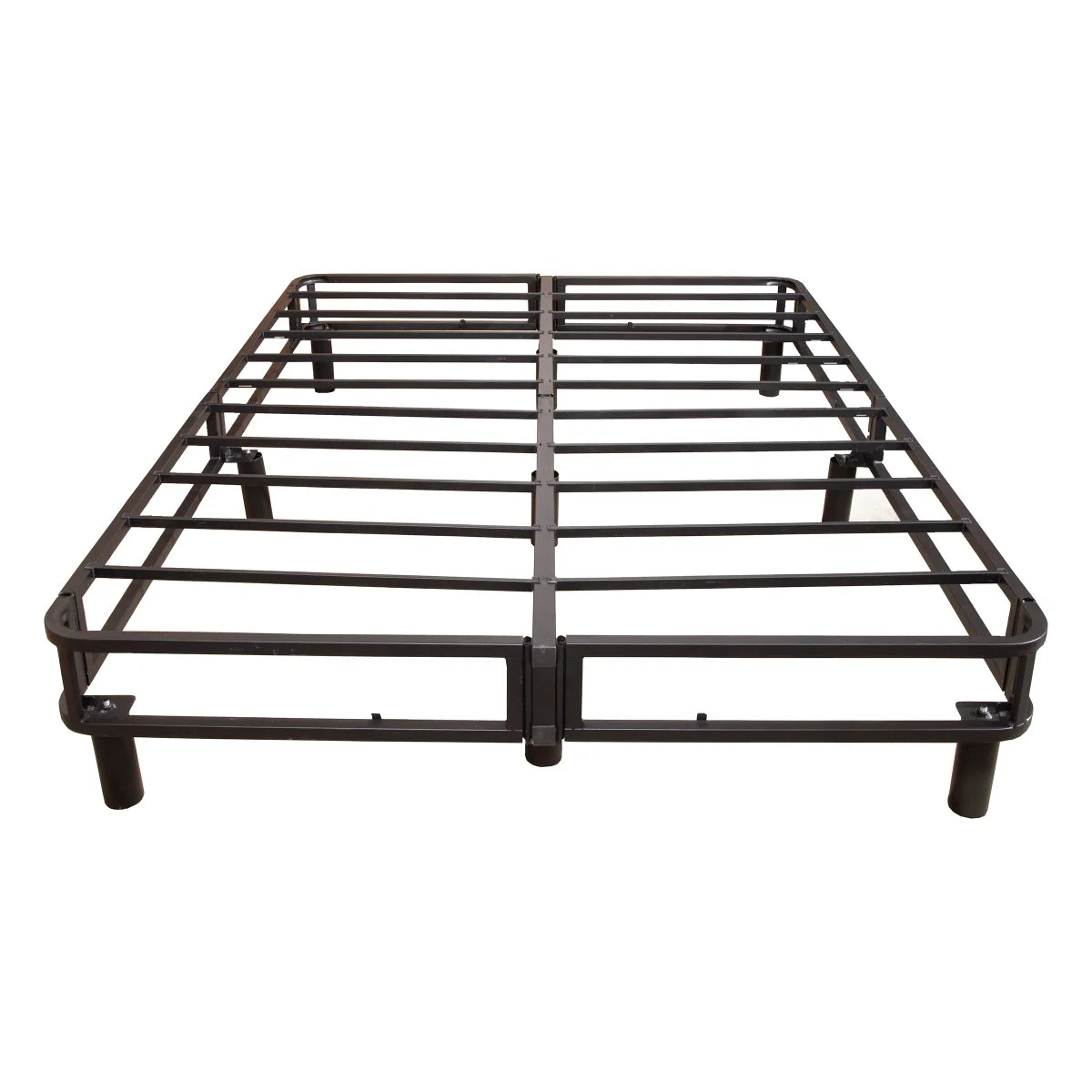 NEW - EnForce TWIN 7in Metal Box Spring with Headboard Bracket and Legs