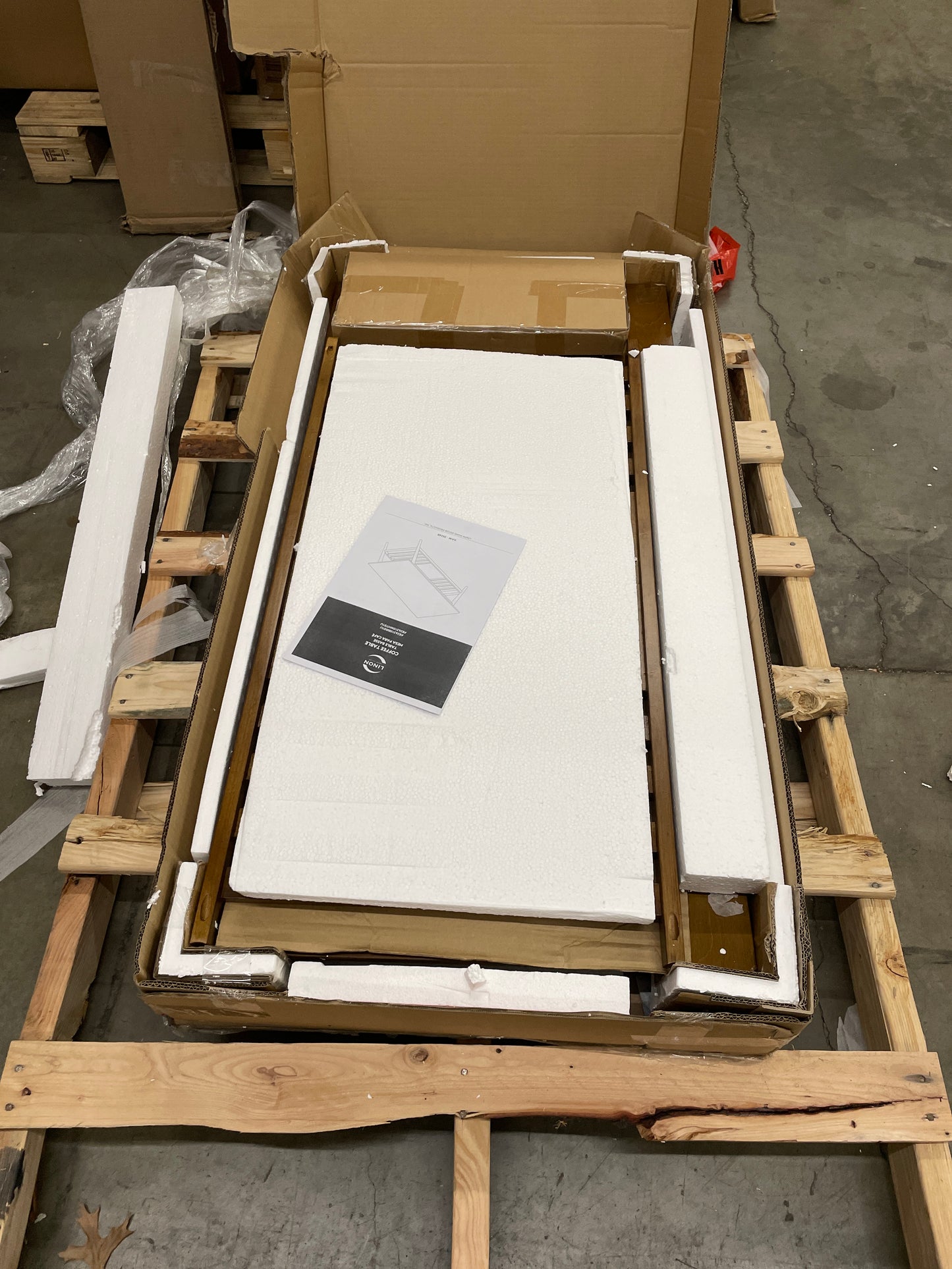 Linon Mid Century Walnut Melissa Coffee Table - Retail $390