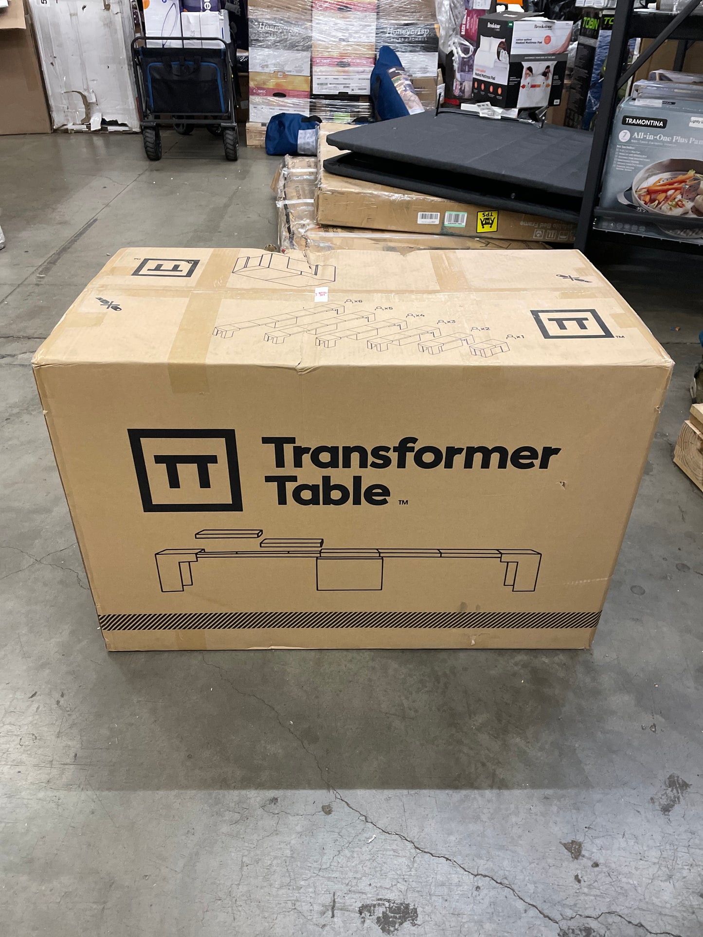 NEW - Transformer Table Expandable Dining Set for 2 to 12, Solid Wood Extendable Kitchen Table, Space-Saving Furniture, Small to Large Adjustable Dining Set with Bench- Retail $1899