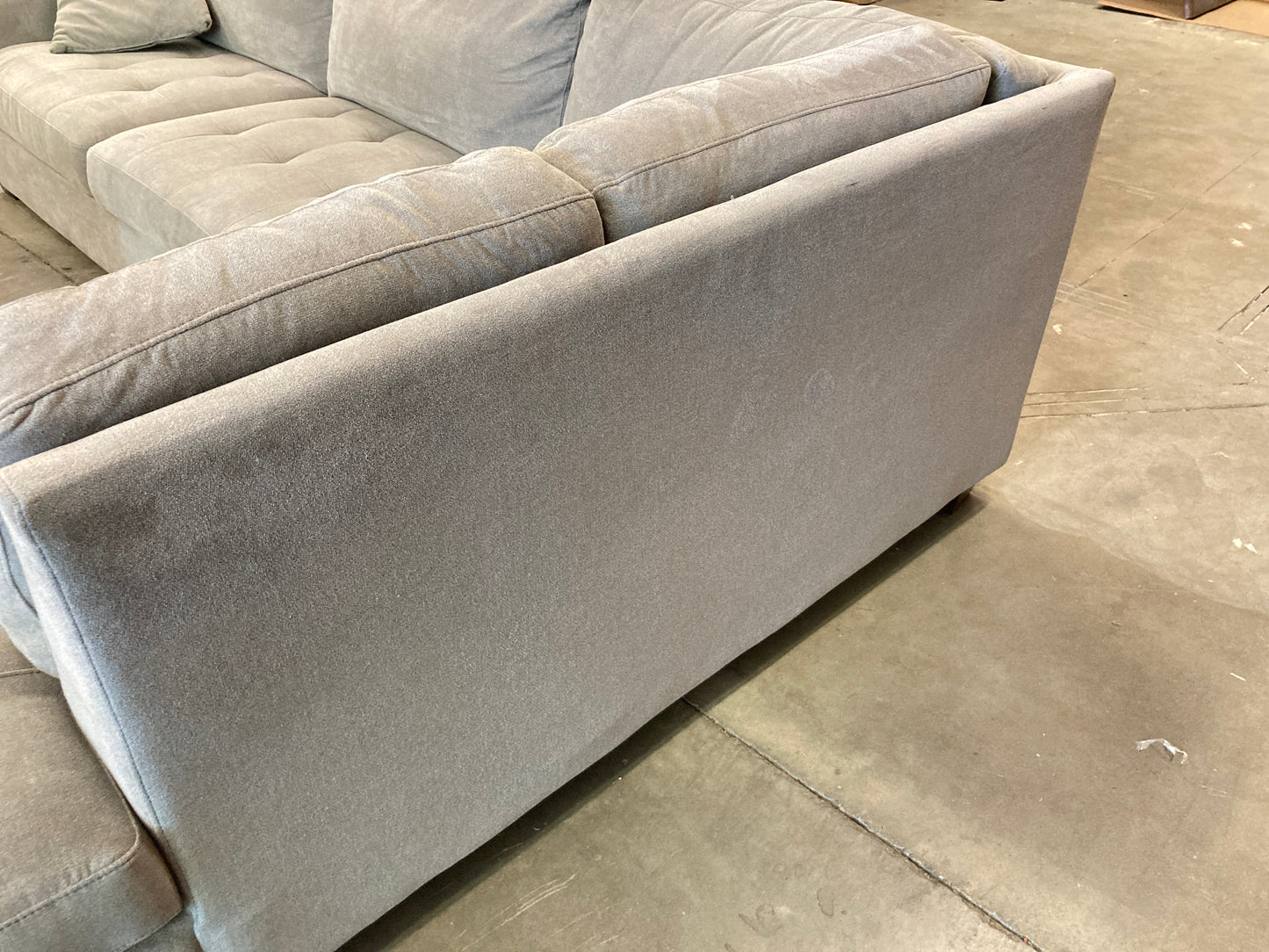 Costco - Miles Fabric Sectional with Ottoman - Retail $1999