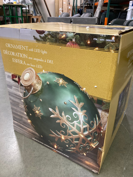 NEW - Costco - Oversized Christmas Ornament with LED lights - Retail $109 Default Title