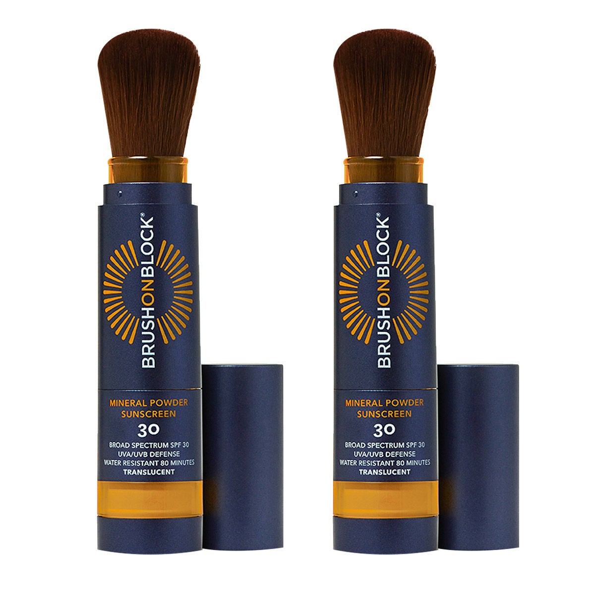 Brush On Block SPF 30 Mineral Powder Sunscreen, 0.12 oz Duo