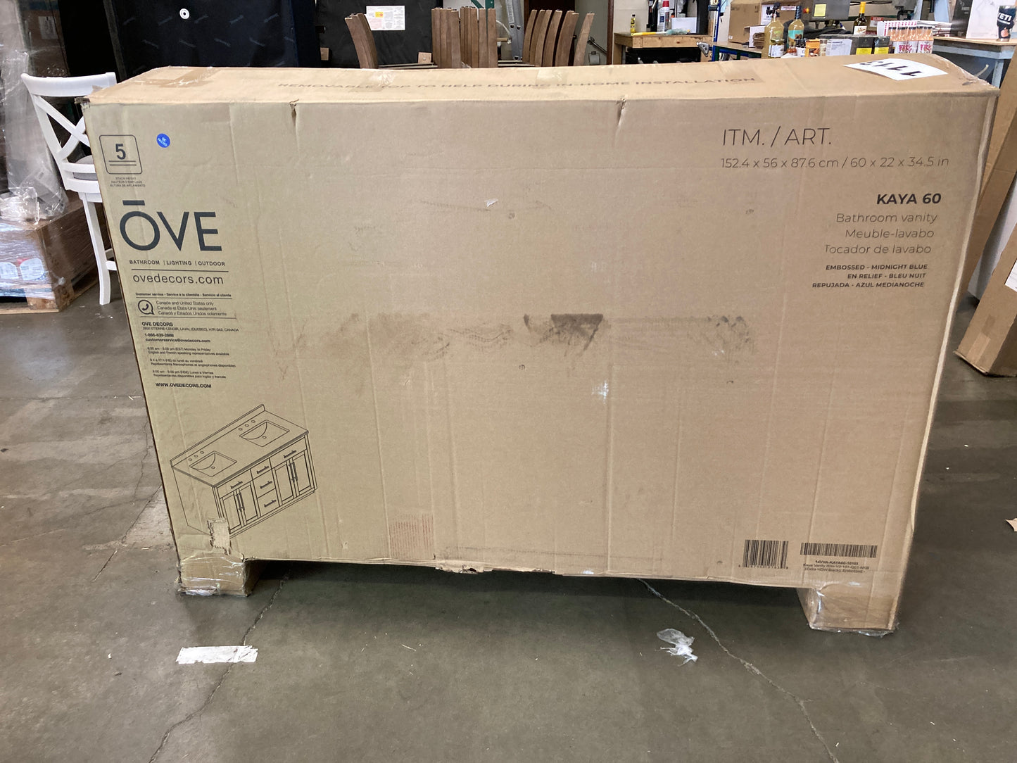 NEW - Costco - OVE Decors Kaya 60" Bath Vanity - Retail $1799 Default Title