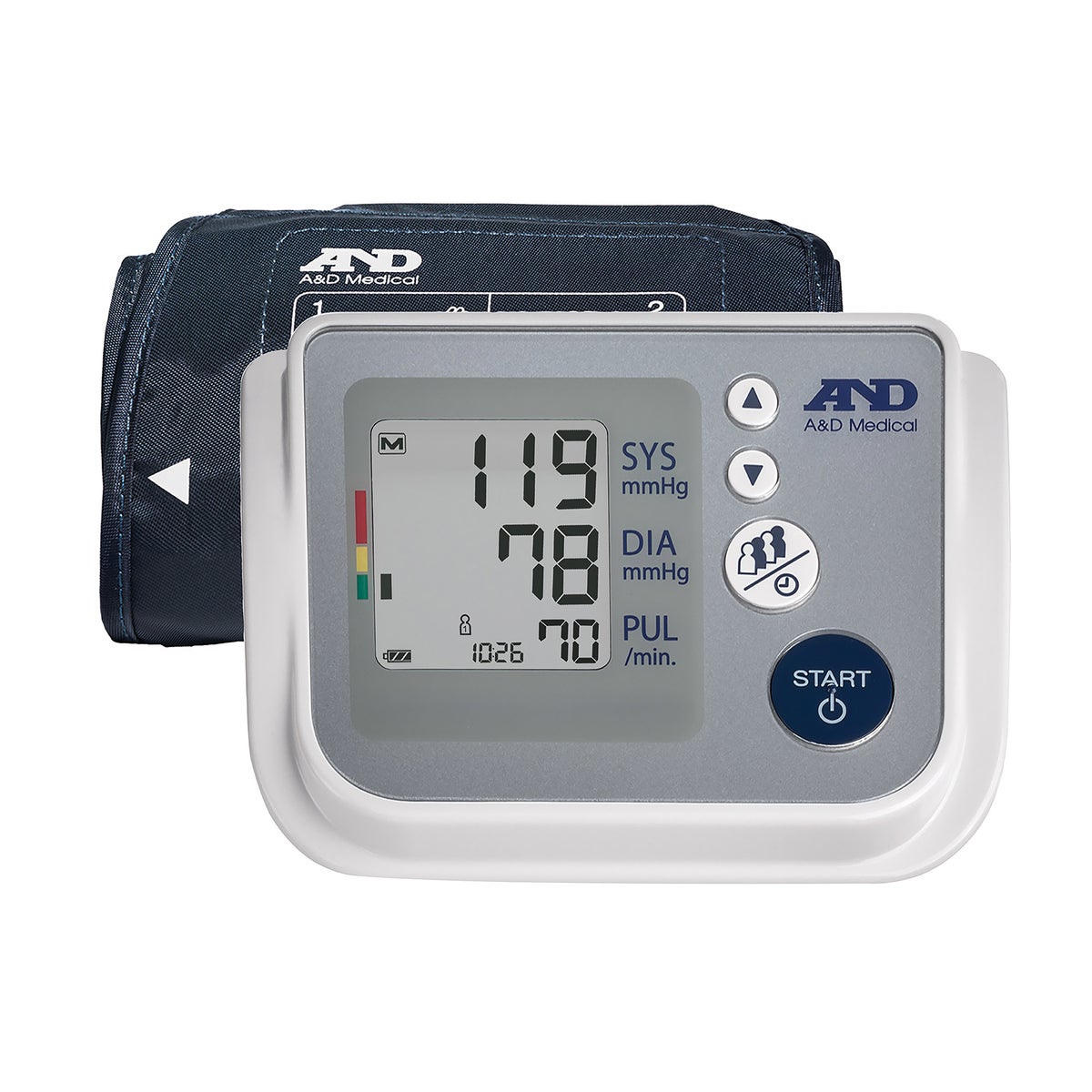 A&D Medical Upper Arm Blood Pressure Monitor with AccuFit Plus Cuff