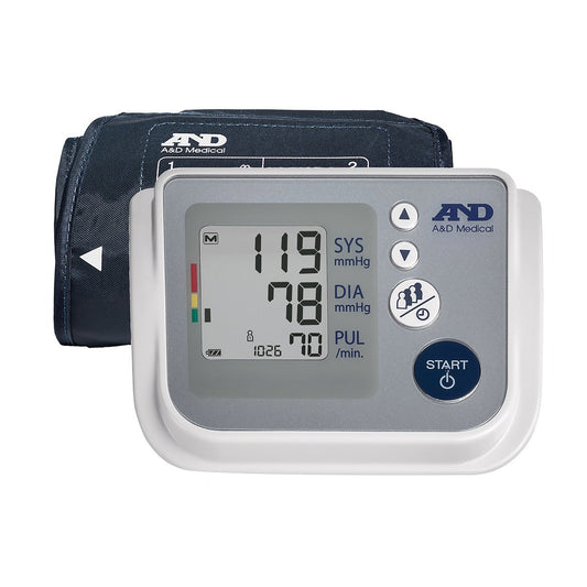 A&D Medical Upper Arm Blood Pressure Monitor with AccuFit Plus Cuff