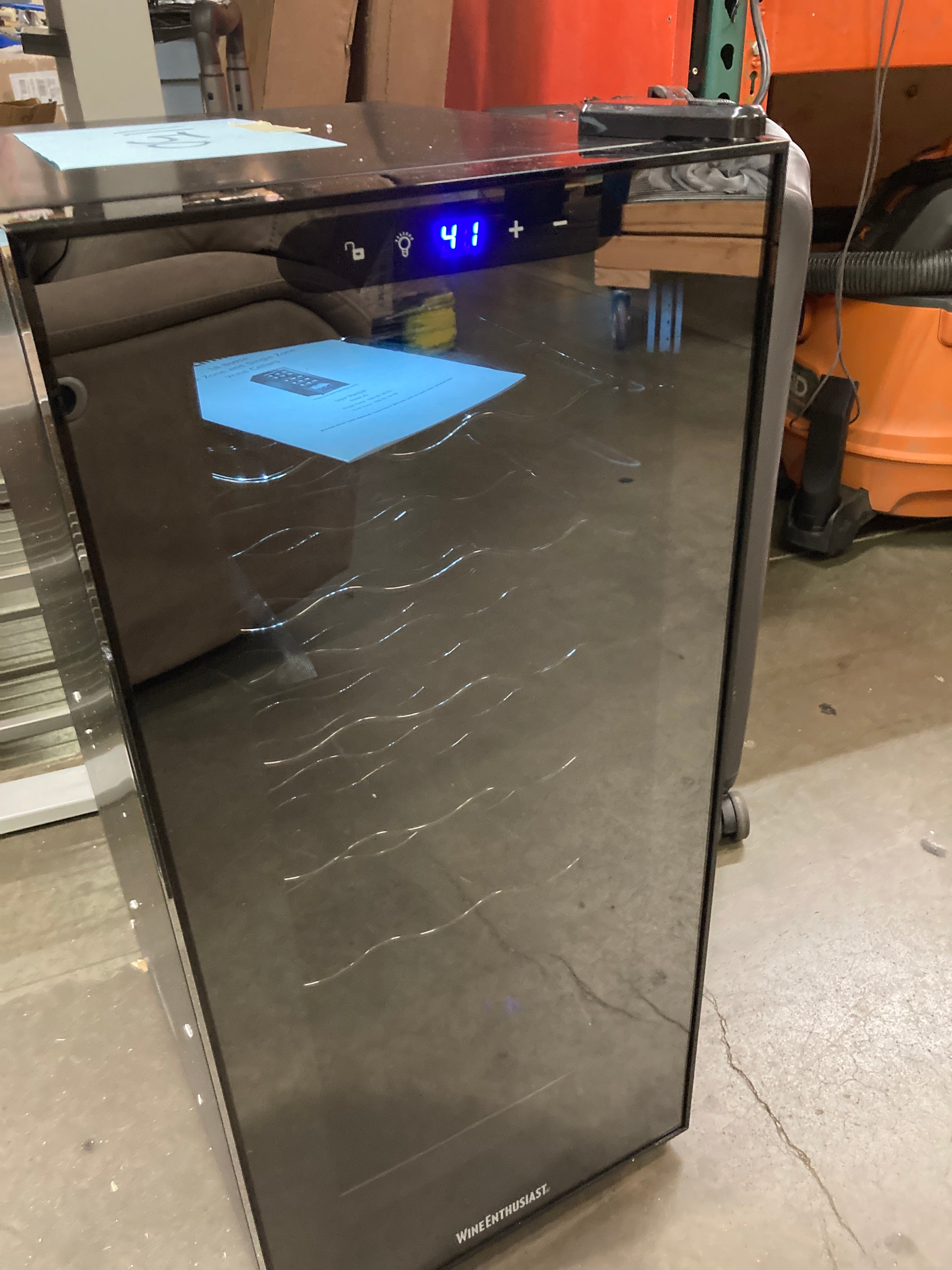 NEW - Wine Enthusiast 18 Bottle Single Zone Compressor Wine Cooler - Retail $349 Default Title