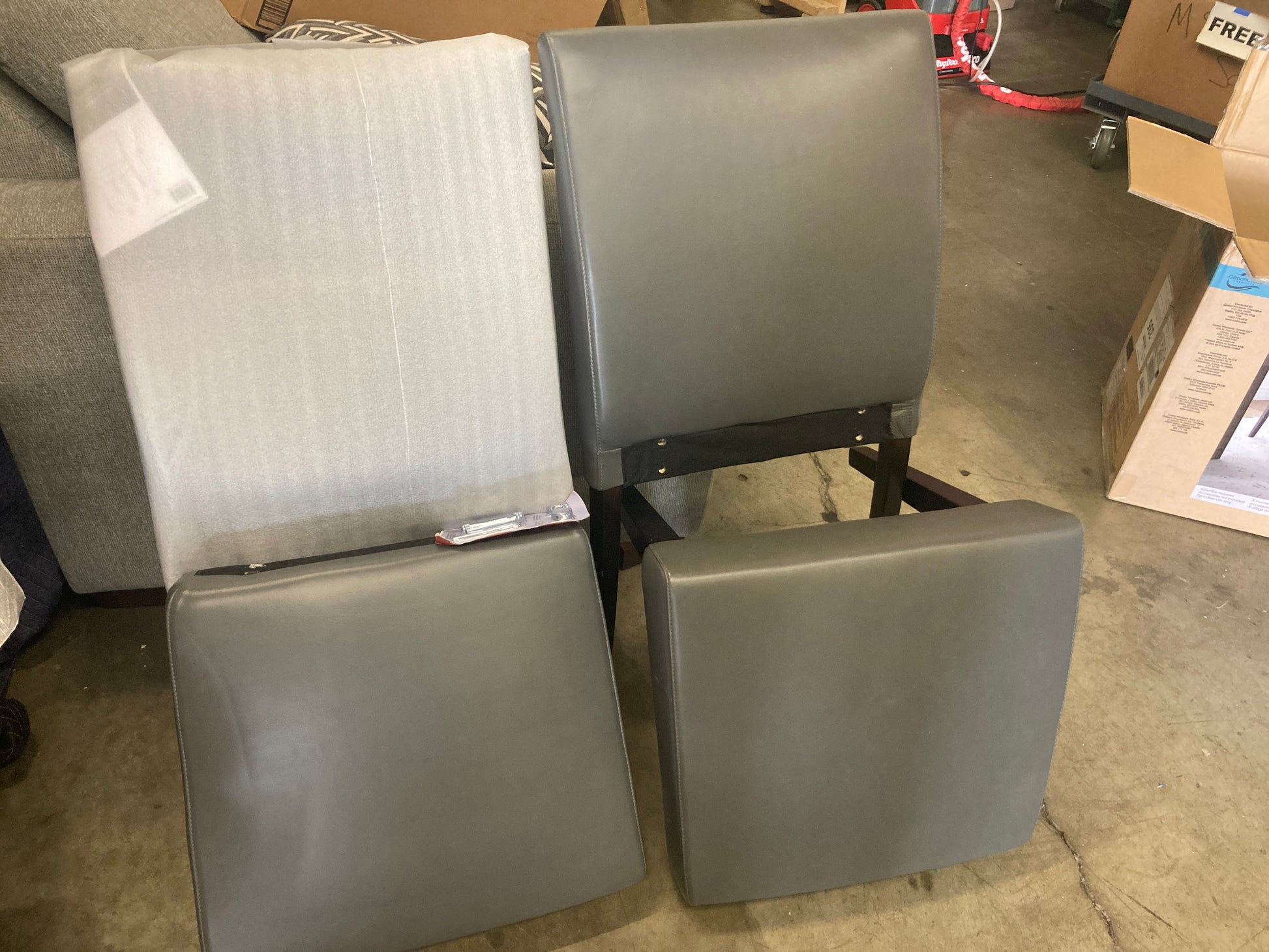 Costco - Denning Top Grain Leather Dining Chair, 2-Pack - Retail $329 Default Title