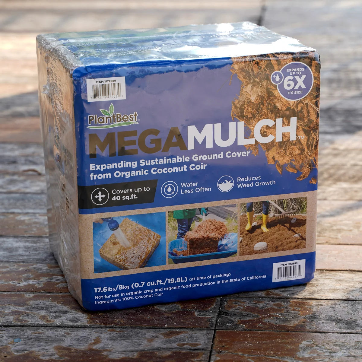 MegaMulch Expanding Coconut Coir, 2-pack - Retail $30