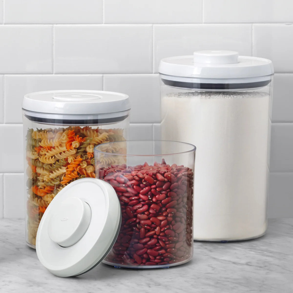 OXO SoftWorks POP Food Storage Containers, Set of 3 - Retail $26