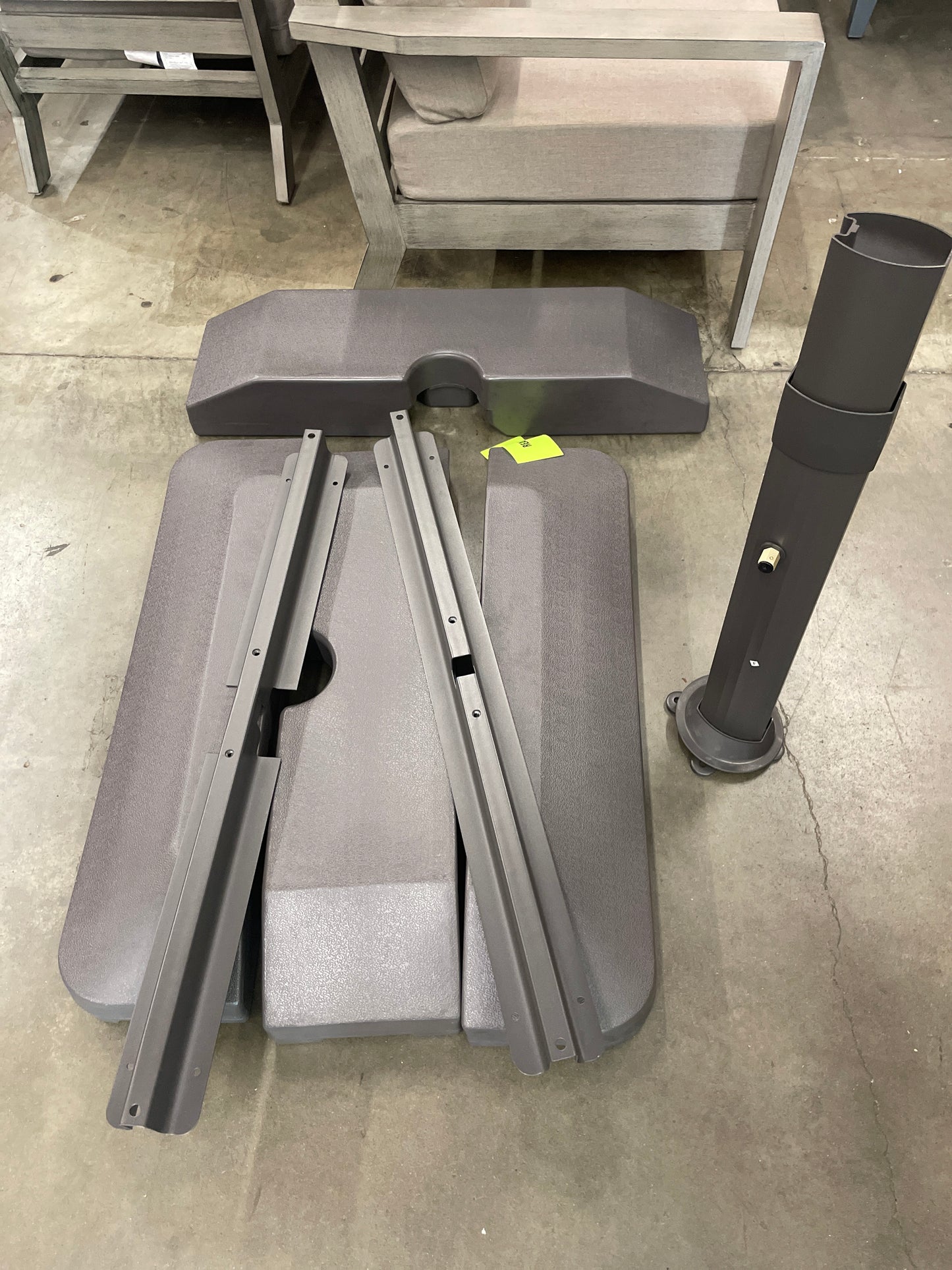 Costco - Seasons Sentry 10' Square Solar LED Cantilever Umbrella - Retail $699 Default Title