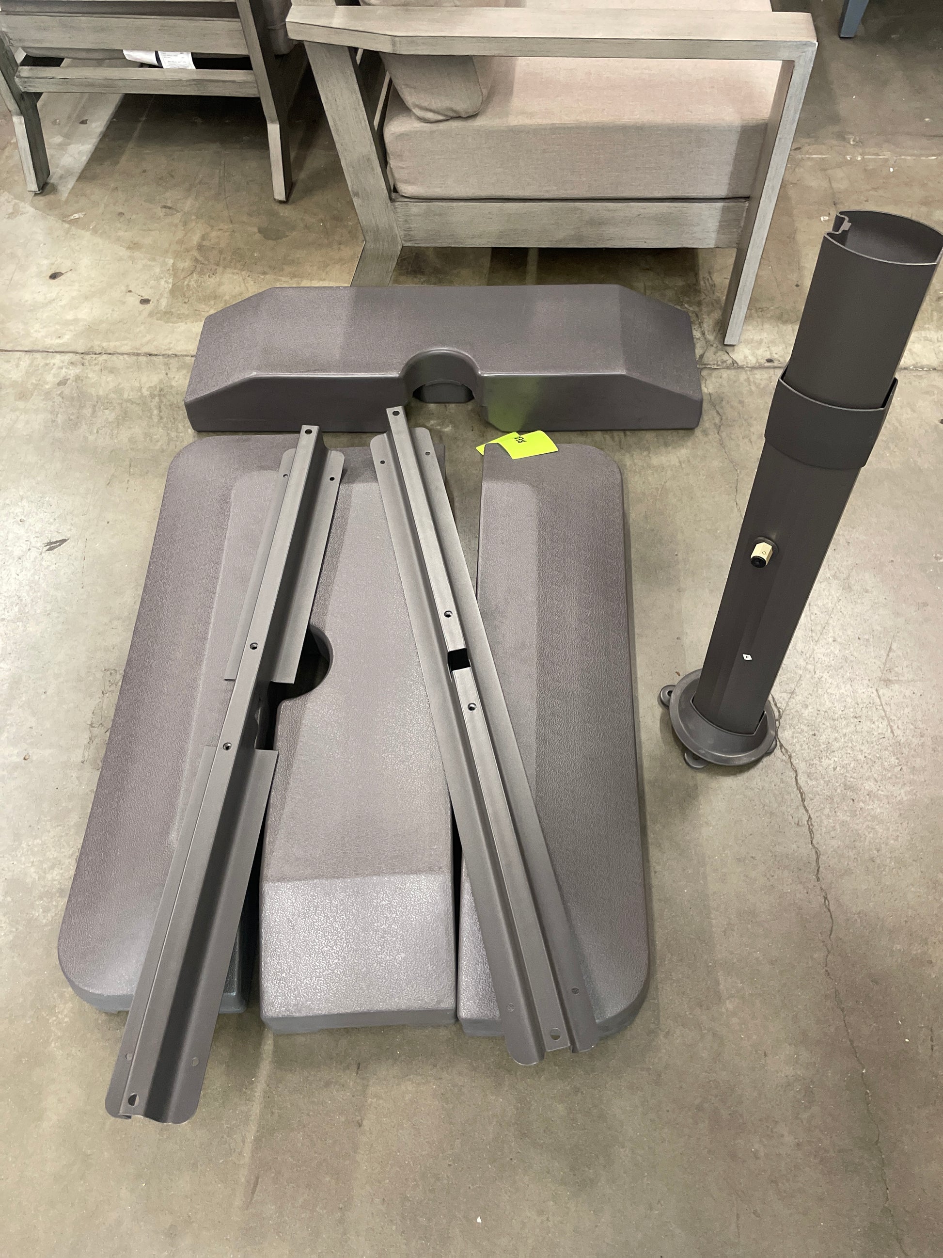 Costco - Seasons Sentry 10' Square Solar LED Cantilever Umbrella - Retail $699 Default Title