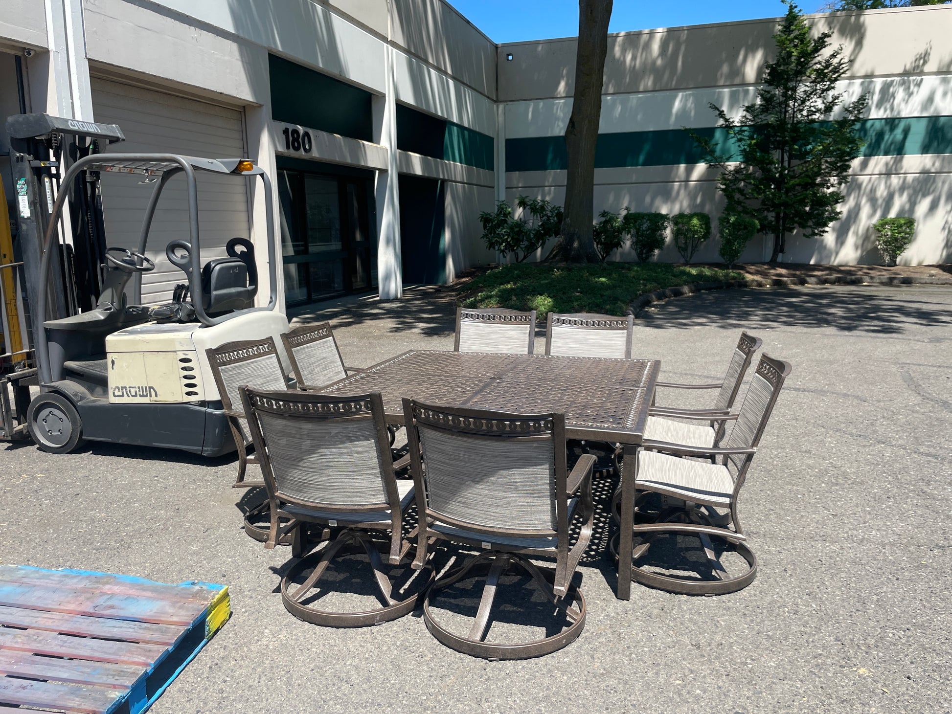 Costco - Agio Cullman 9-piece Sling Outdoor Patio Dining Set - Retail $2499 Default Title