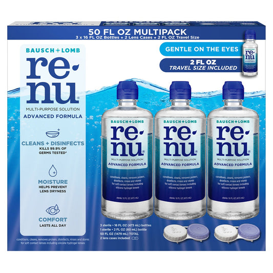 renu Advanced Formula Multi-Purpose Solution, 50 Ounces - Retail $20