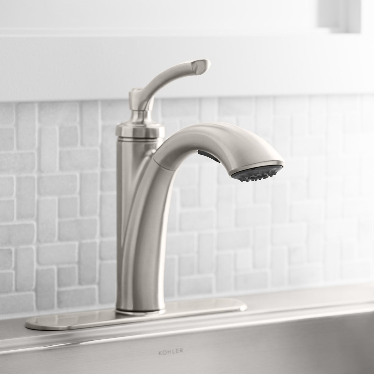 NEW - Kohler Linwood Pull-out Kitchen Faucet