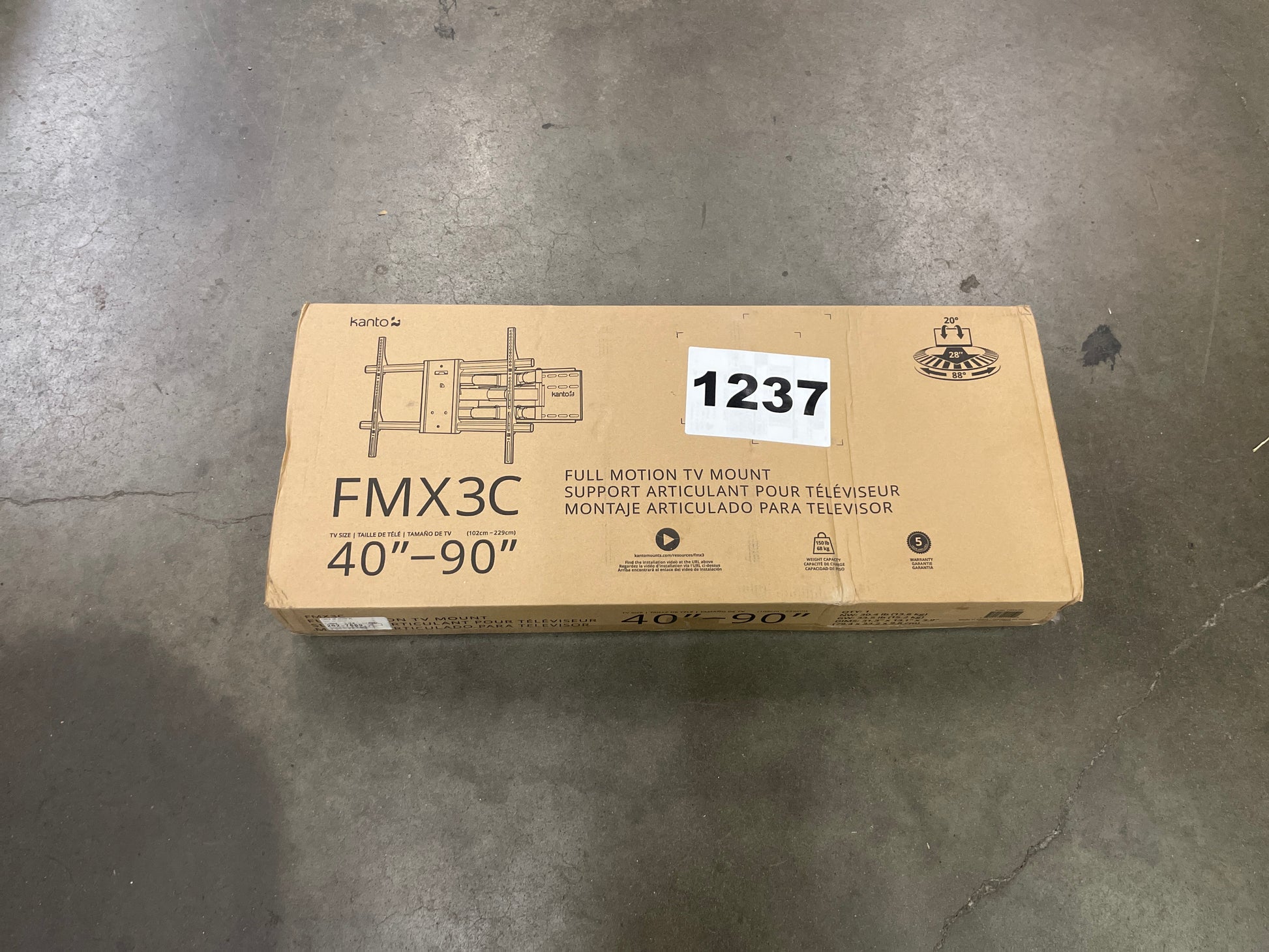 Kanto 40" - 90" Full-Motion TV Mount Default Title