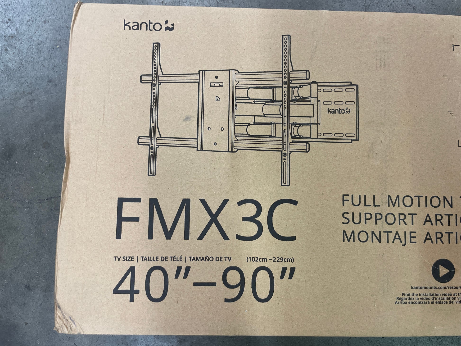 Kanto 40" - 90" Full-Motion TV Mount Default Title