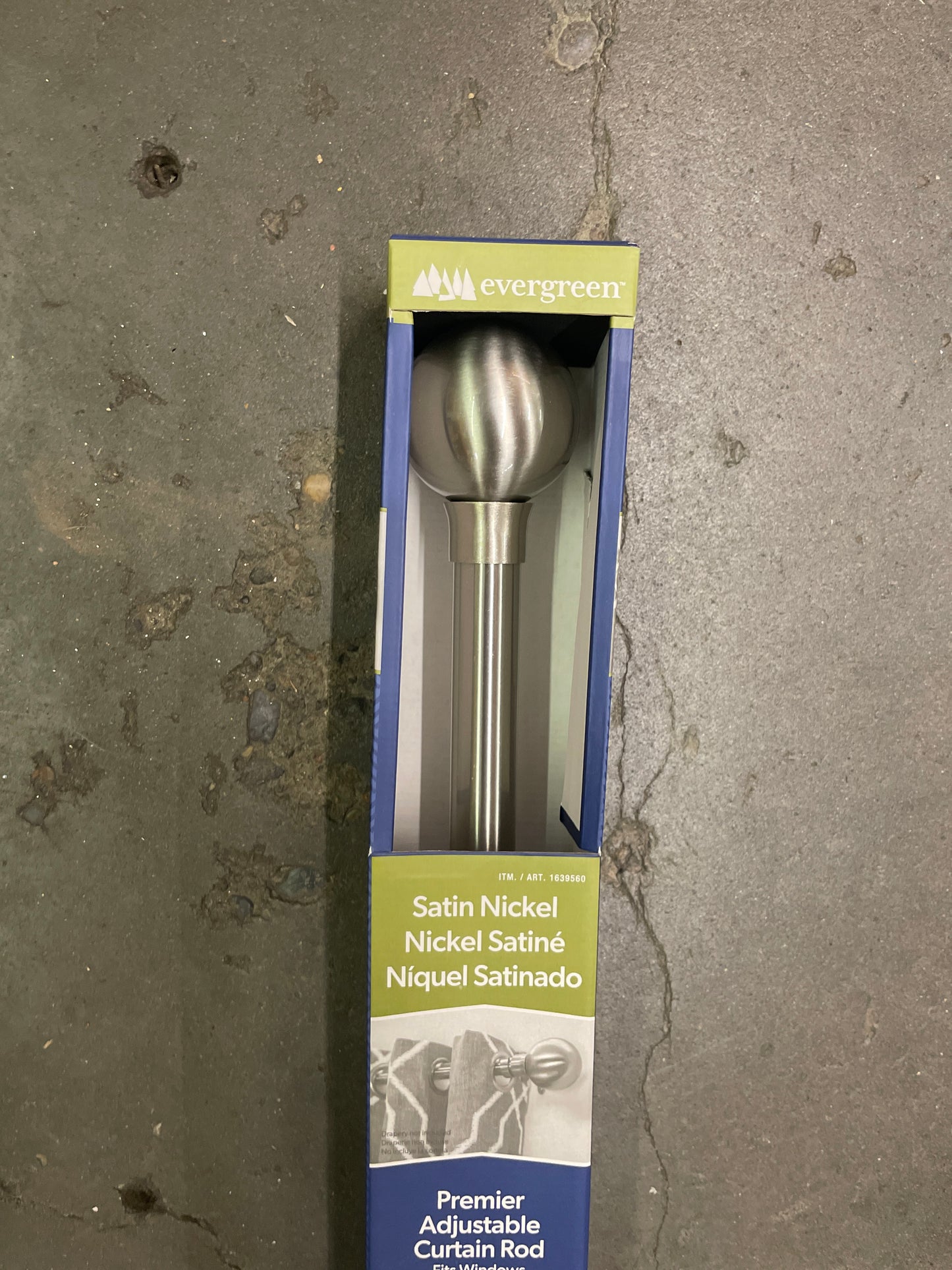 EVERGREEN ADJ CURTAIN ROD Default Title