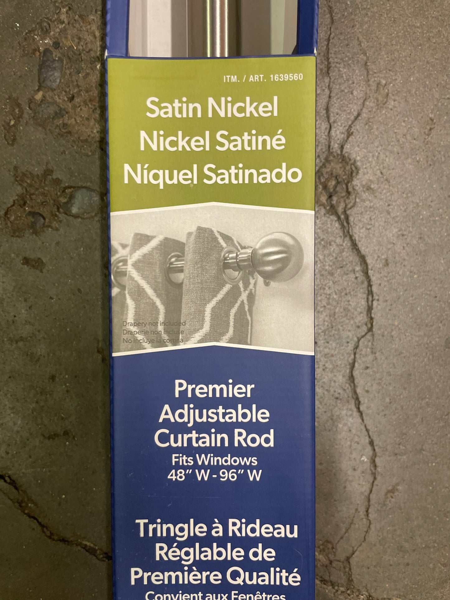 EVERGREEN ADJ CURTAIN ROD Default Title