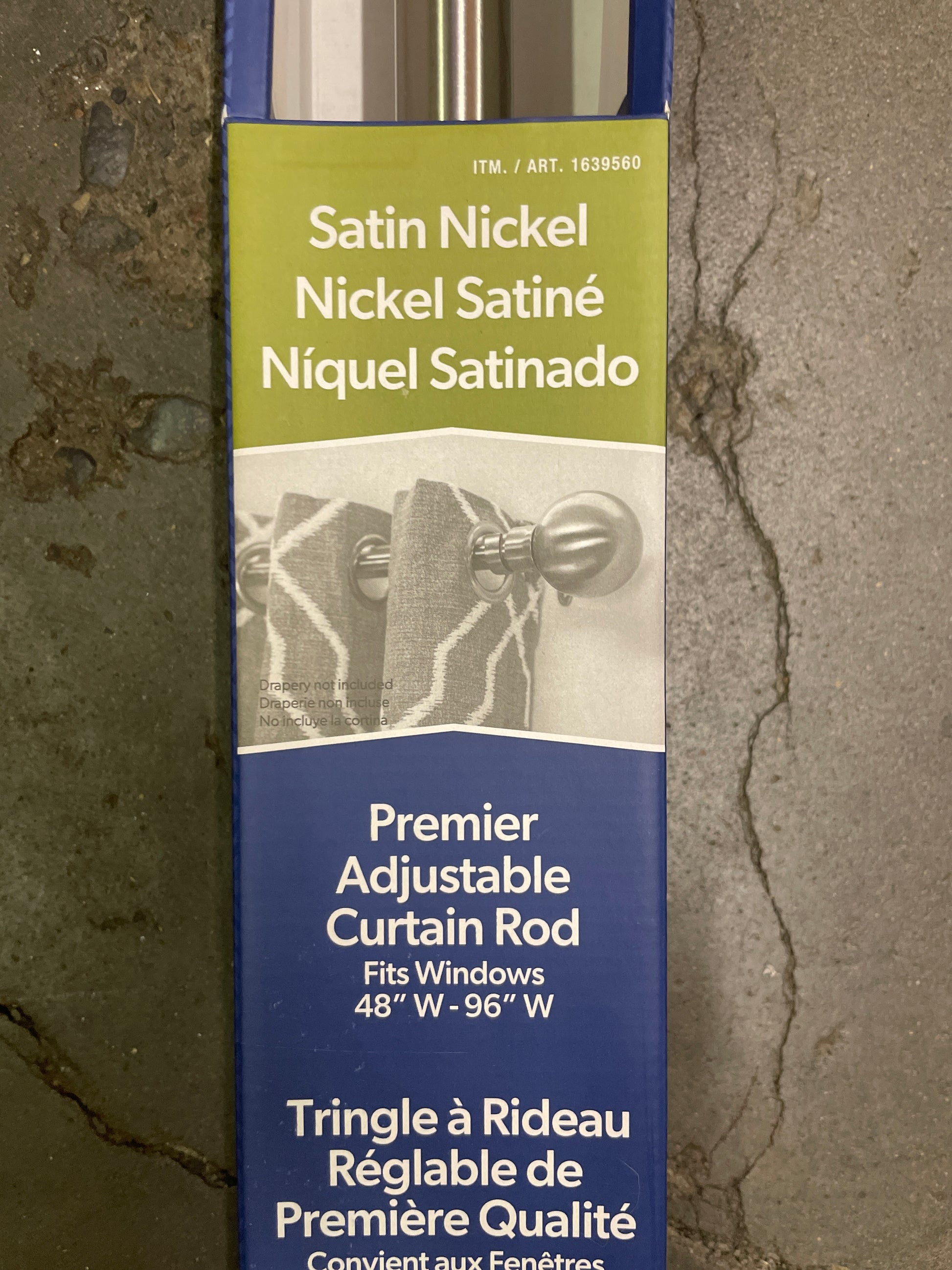 EVERGREEN ADJ CURTAIN ROD Default Title