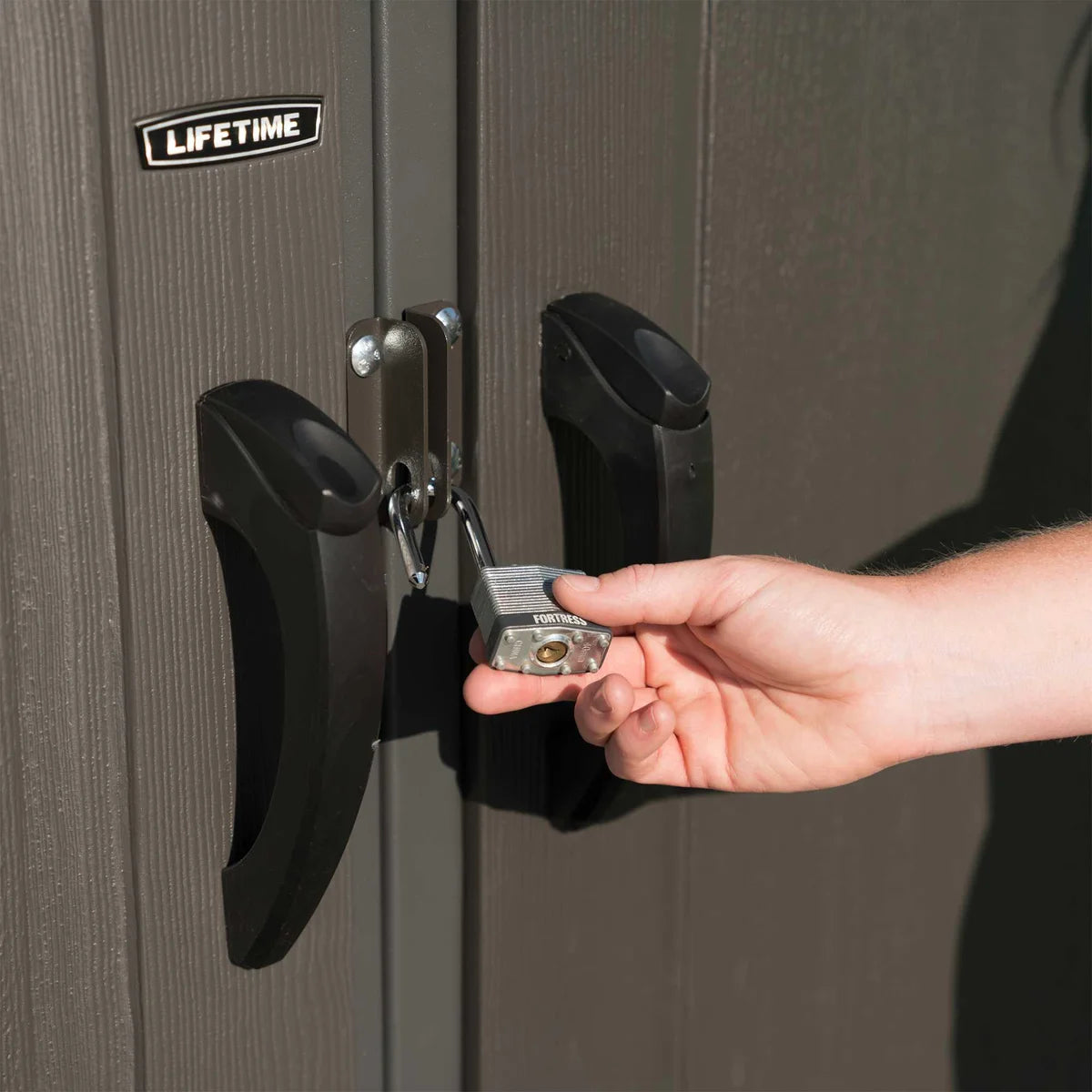 NEW - Lifetime Resin Outdoor 8' x 12.5' Storage Shed - Retail $1499