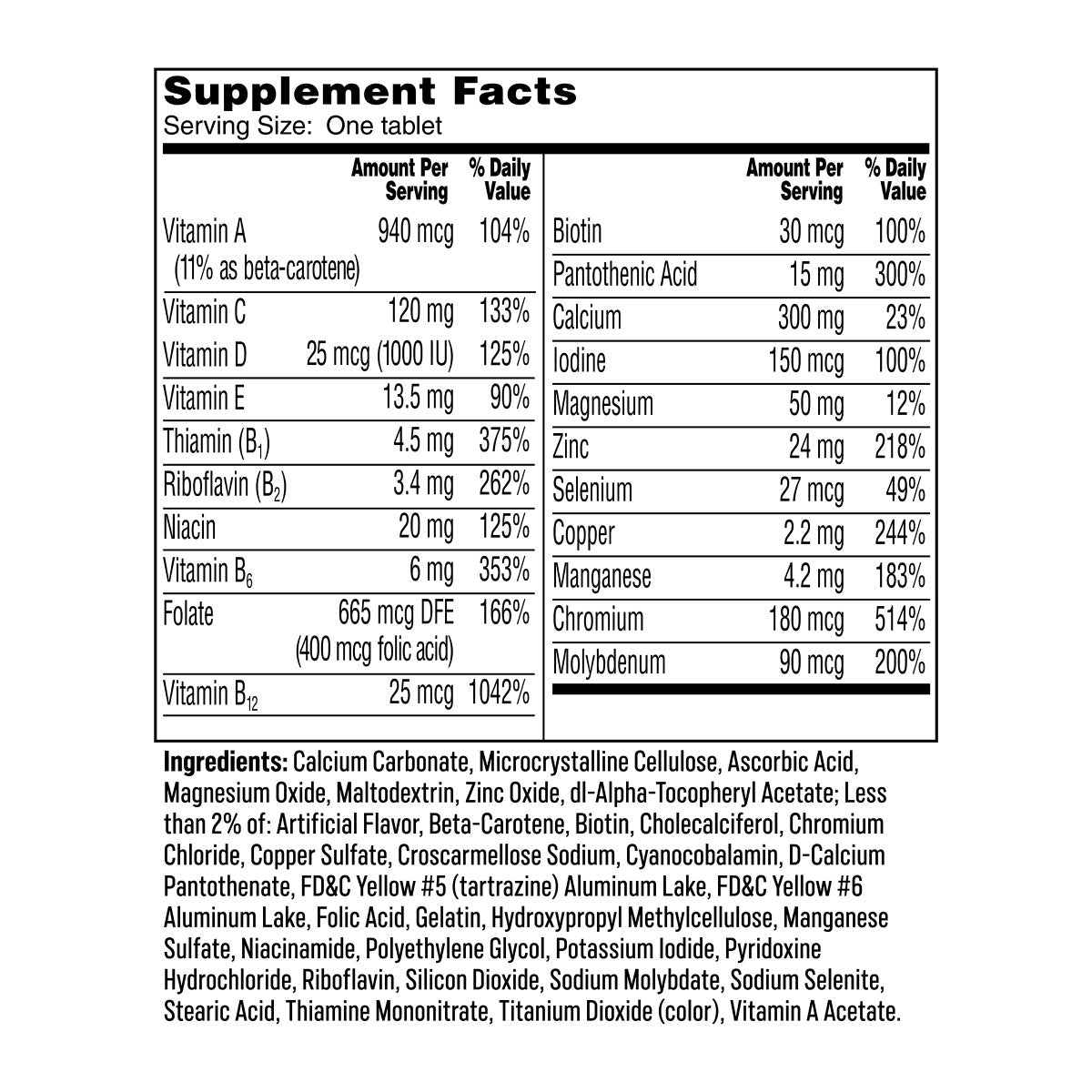 NEW - One A Day Women's 50+ Healthy Advantage Multivitamin, 300 Tablets