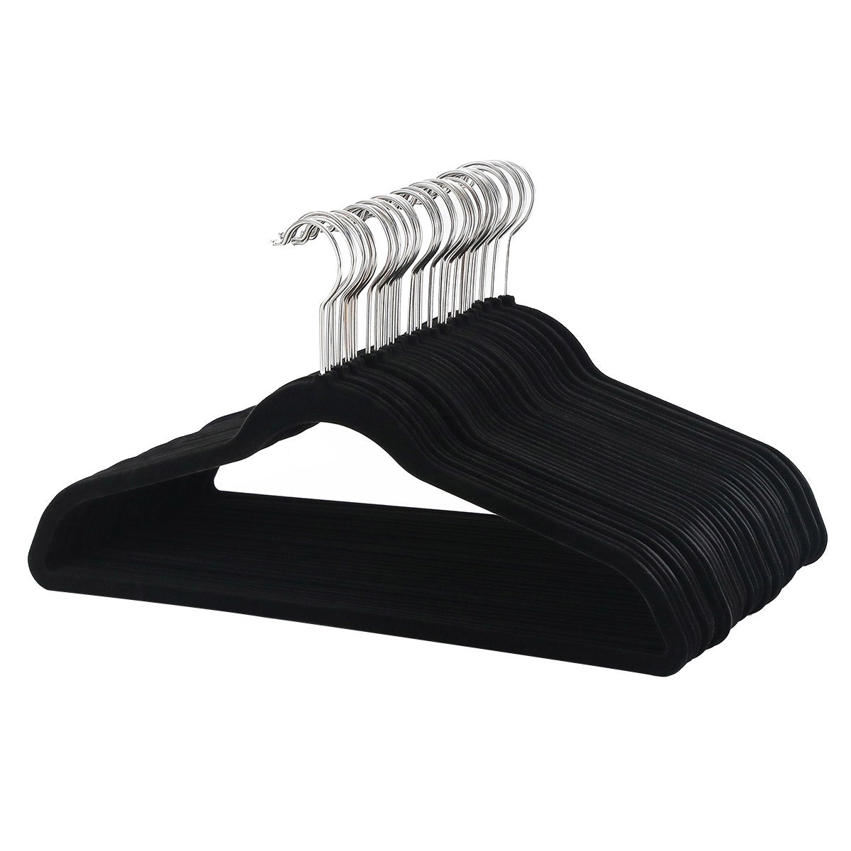 Flocked Hangers, 100-pack