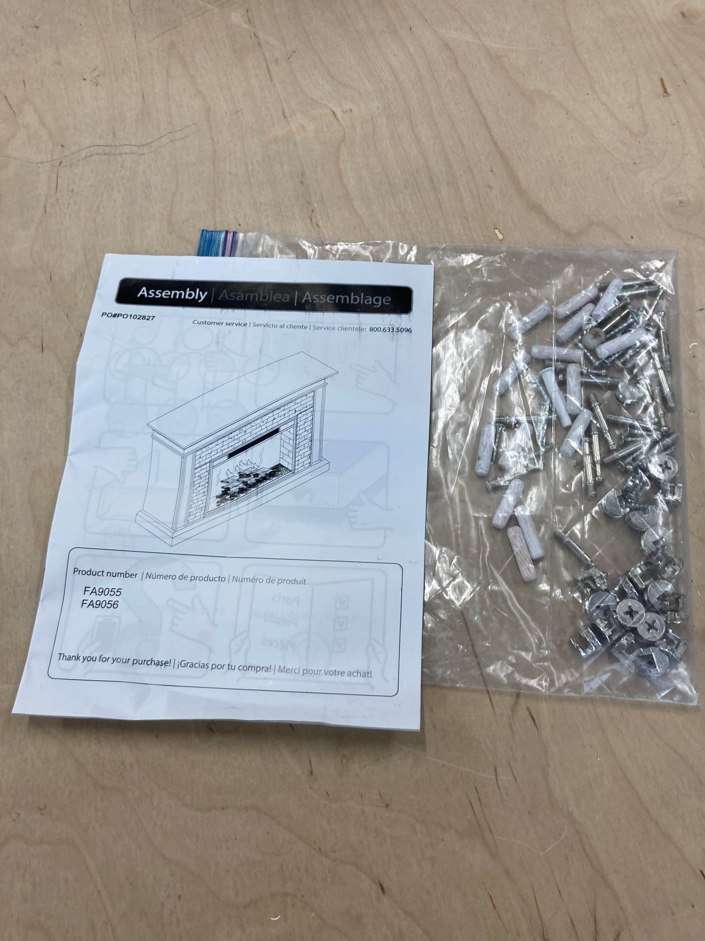 Costco - Ledgestone Electric Fireplace with Stacked Stone – White / Gray - Retail $749 Default Title