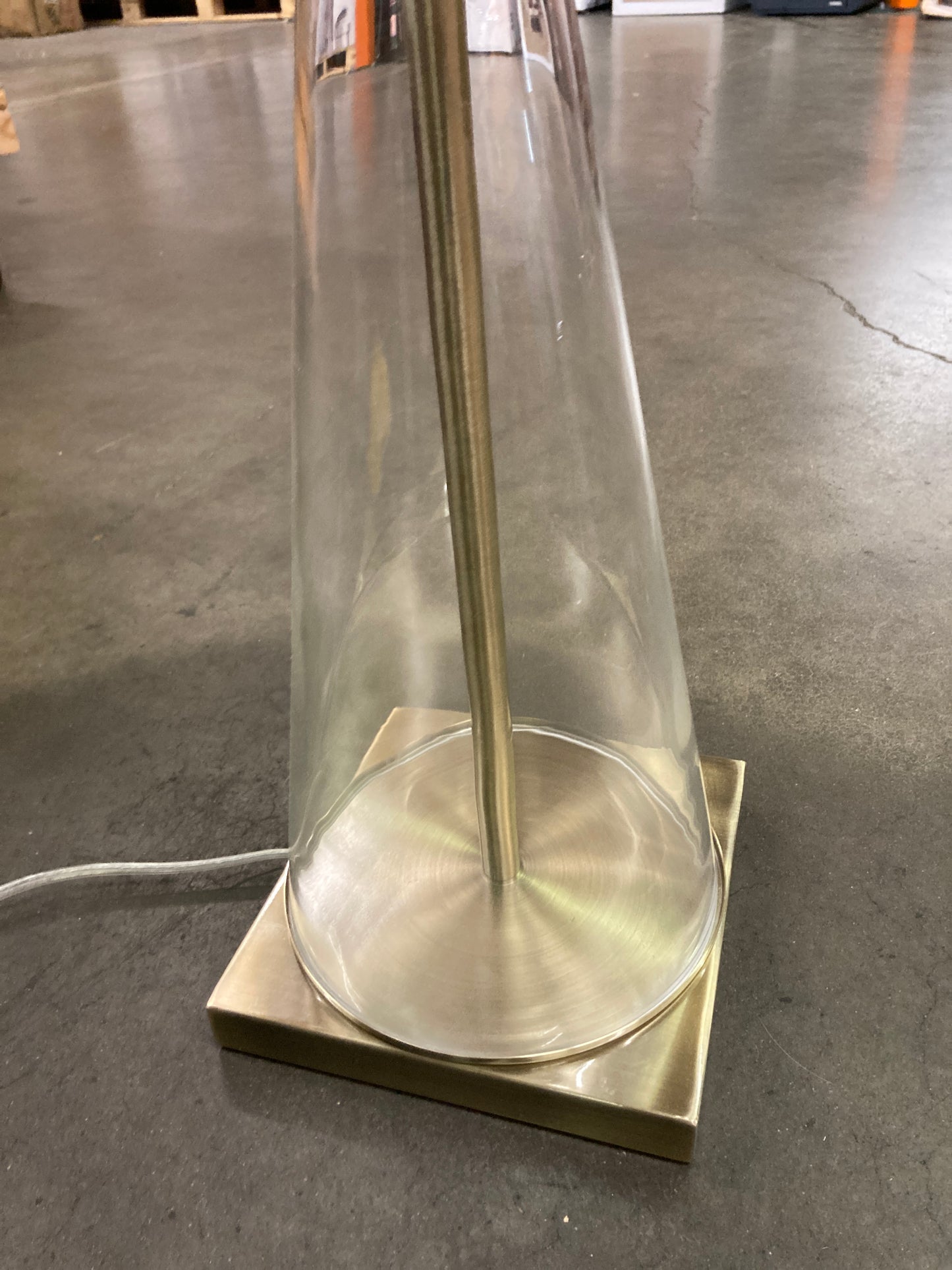 Costco - Villenova Glass Table Lamp Gold - Retail $74 Default Title