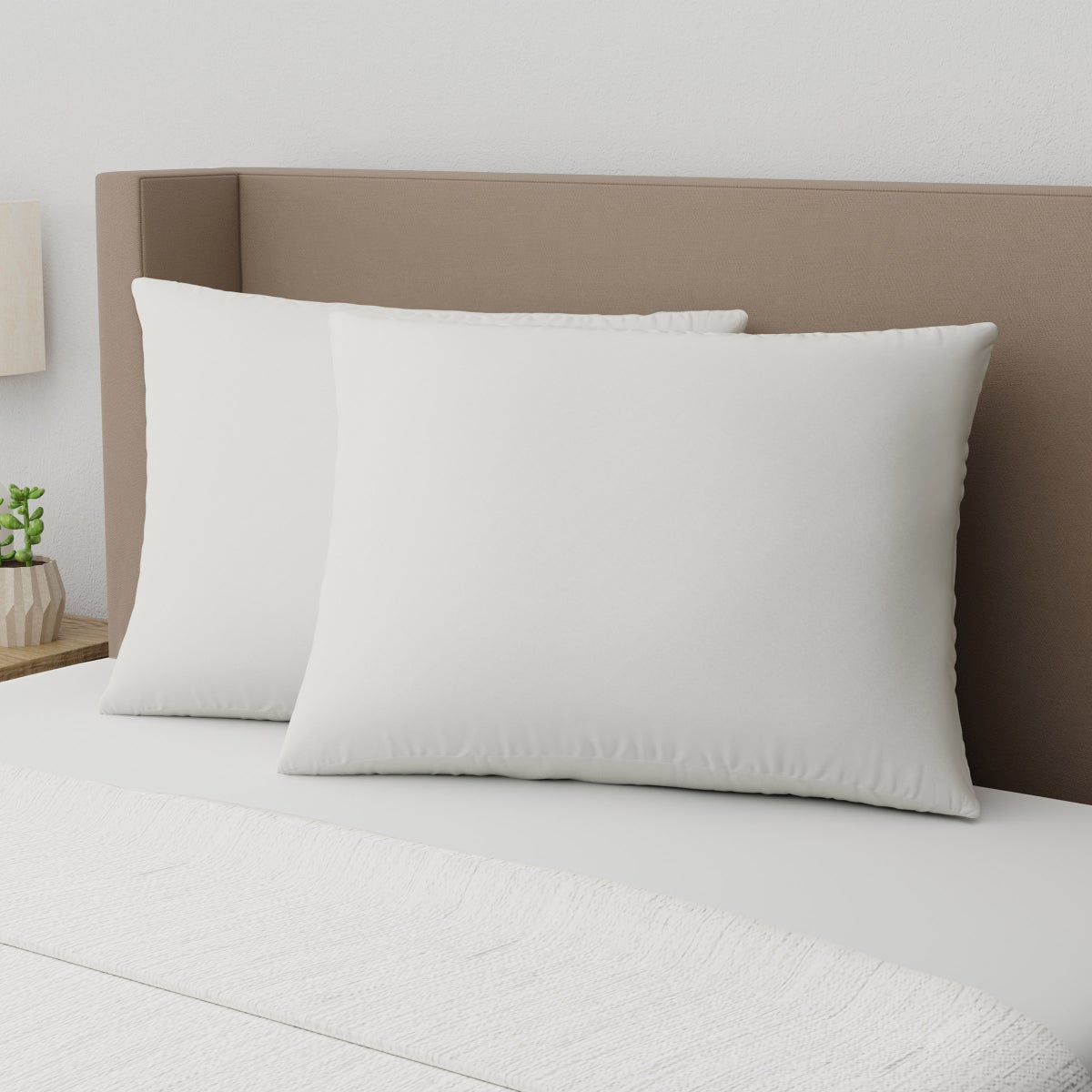 NEW - AllerEase Organic Cotton Top Allergy Protection Pillow, 2-pack