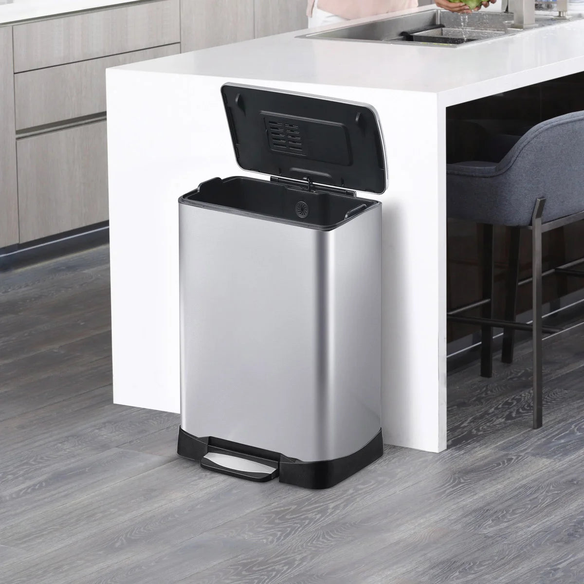 NEW - Neocube 50 Liter Stainless Steel Trash Can