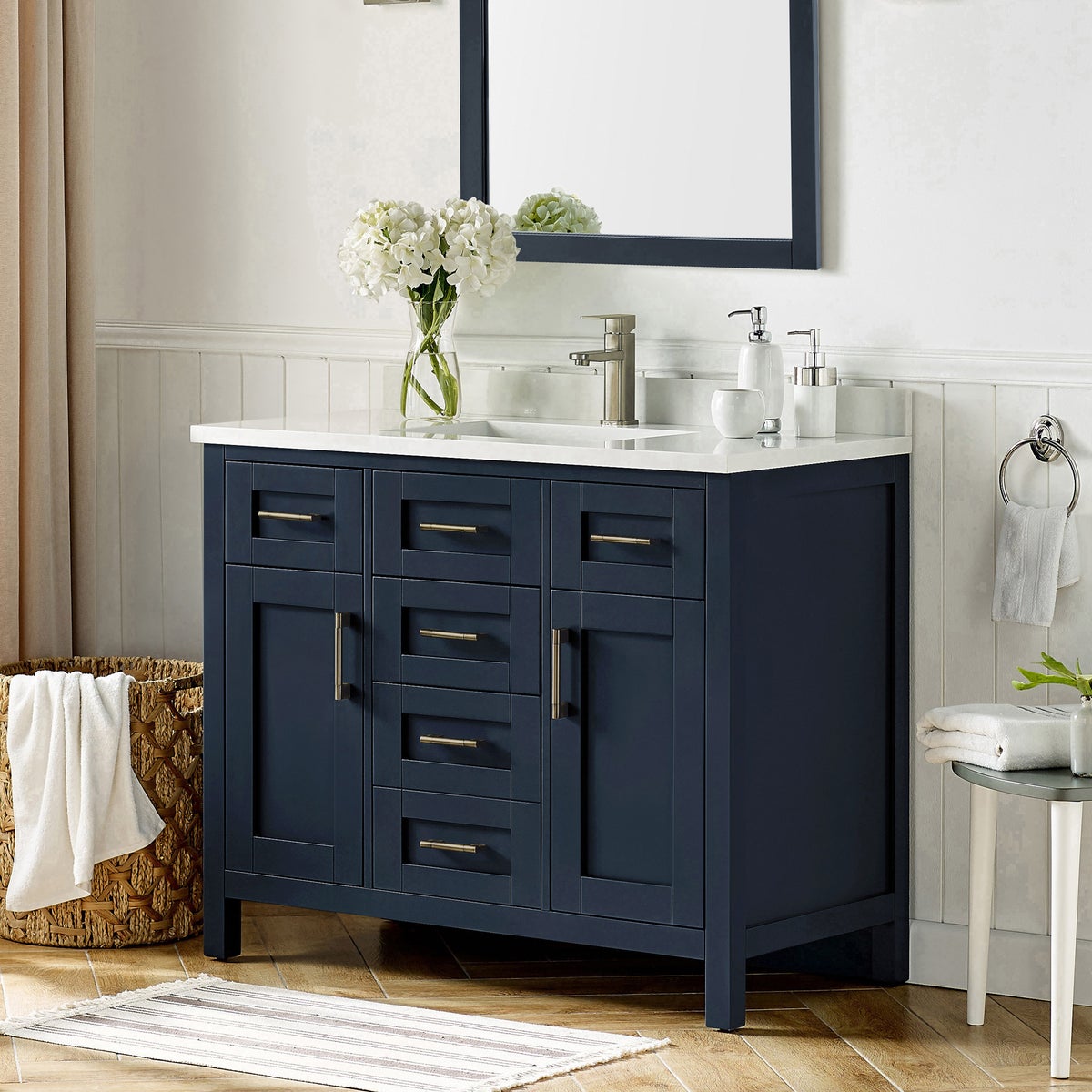 NEW - OVE Decors 42" Lakeview Bath Vanity in Blue
