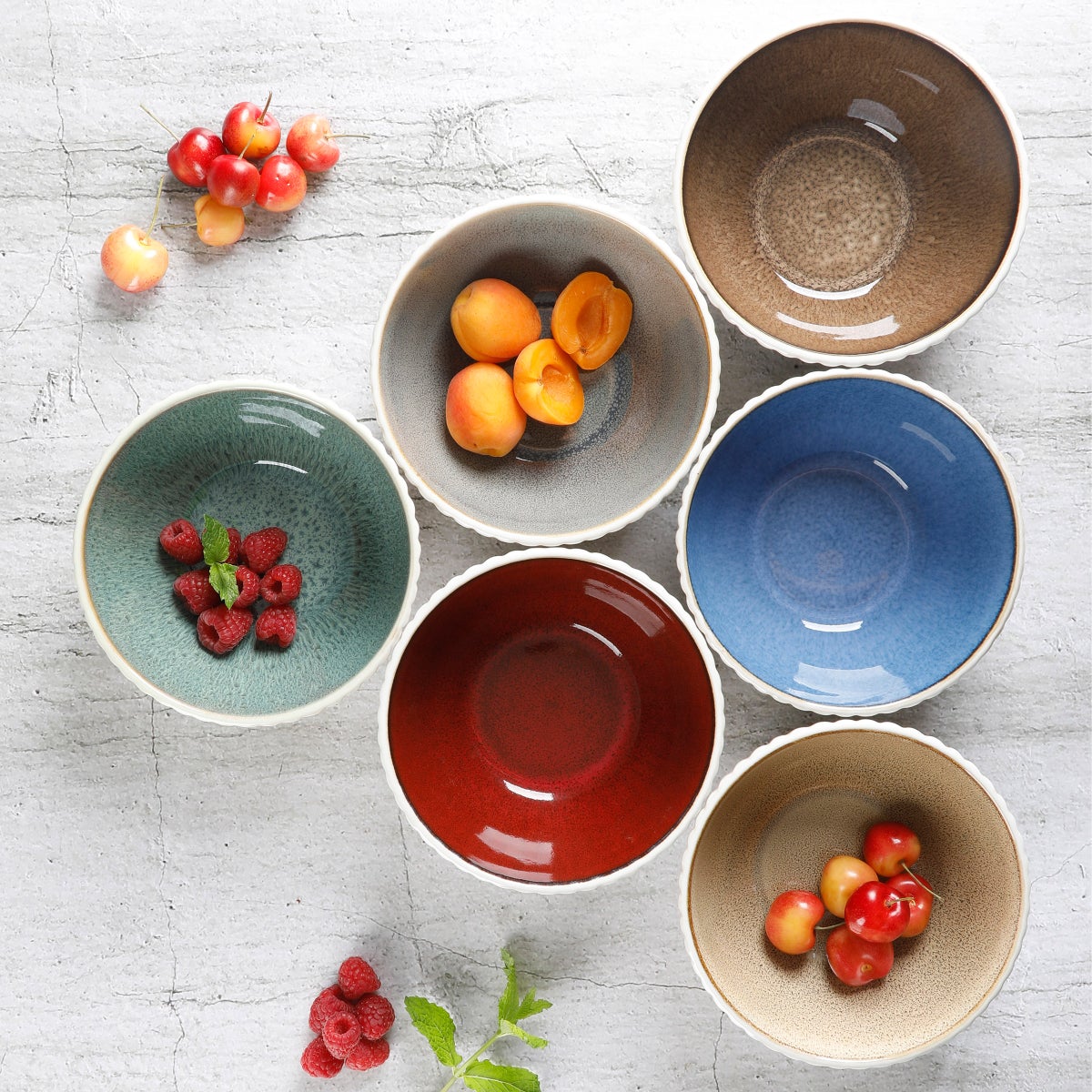 Laurie Gates Sierra 6-piece Bowl Set - Retail $13