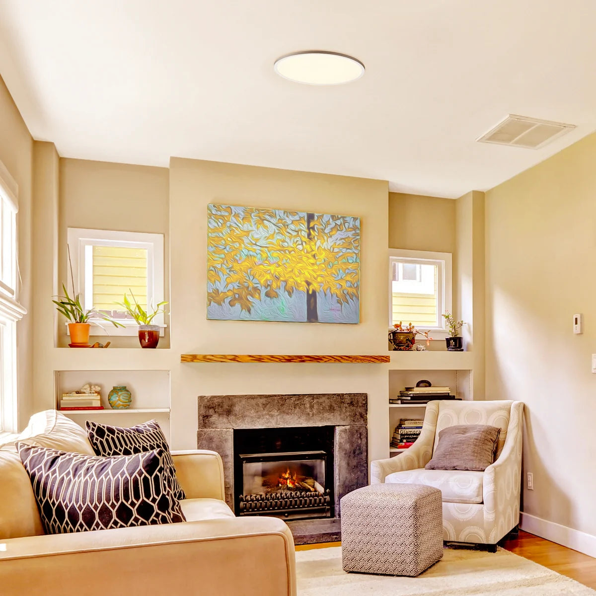 KODA Slim 15"LED Ceiling Light With Adjustable Color Temperature - Retail $34