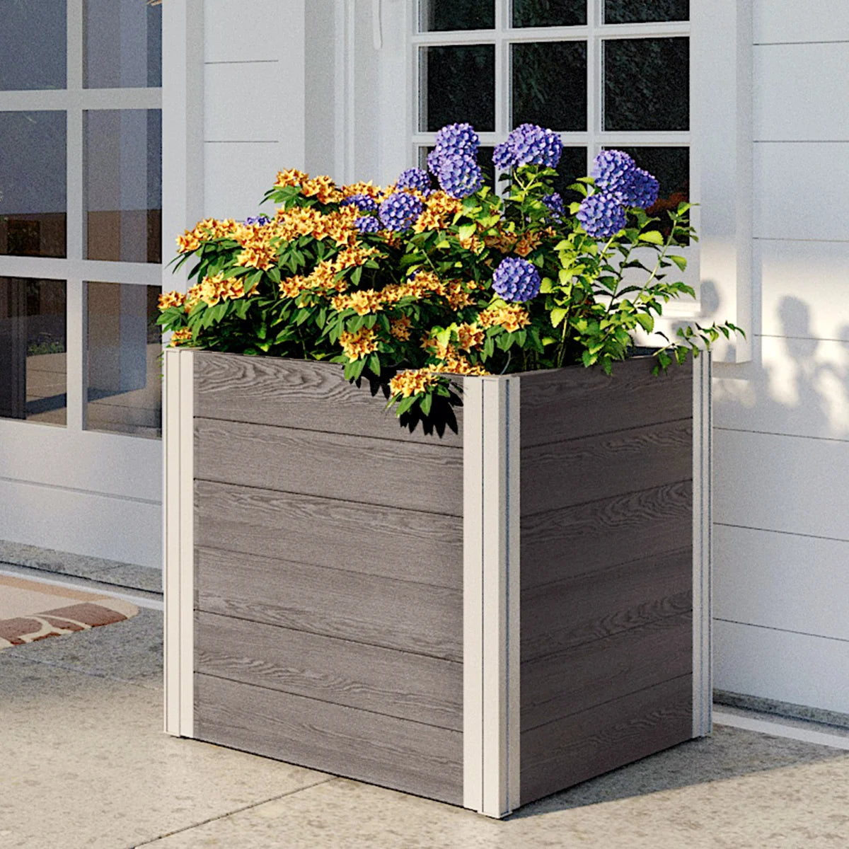LIKE NEW - Costco - Vita Urbana 22" Cube Planter, 2-pack - Retail $199