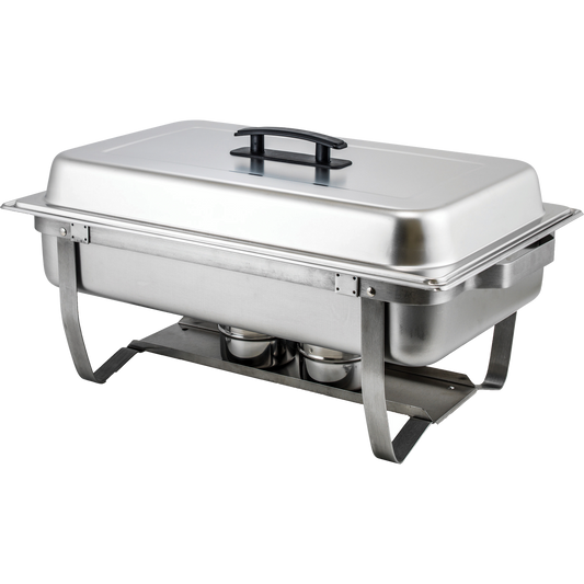 Winco 8 Quart Chafer with Folding Frame, Stainless Steel