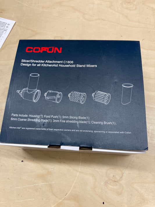 Slicer/Shredder Attachment for KitchenAid Stand Mixers as Vegetable Chopper Accessory Salad Maker by Cofun (White) Default Title