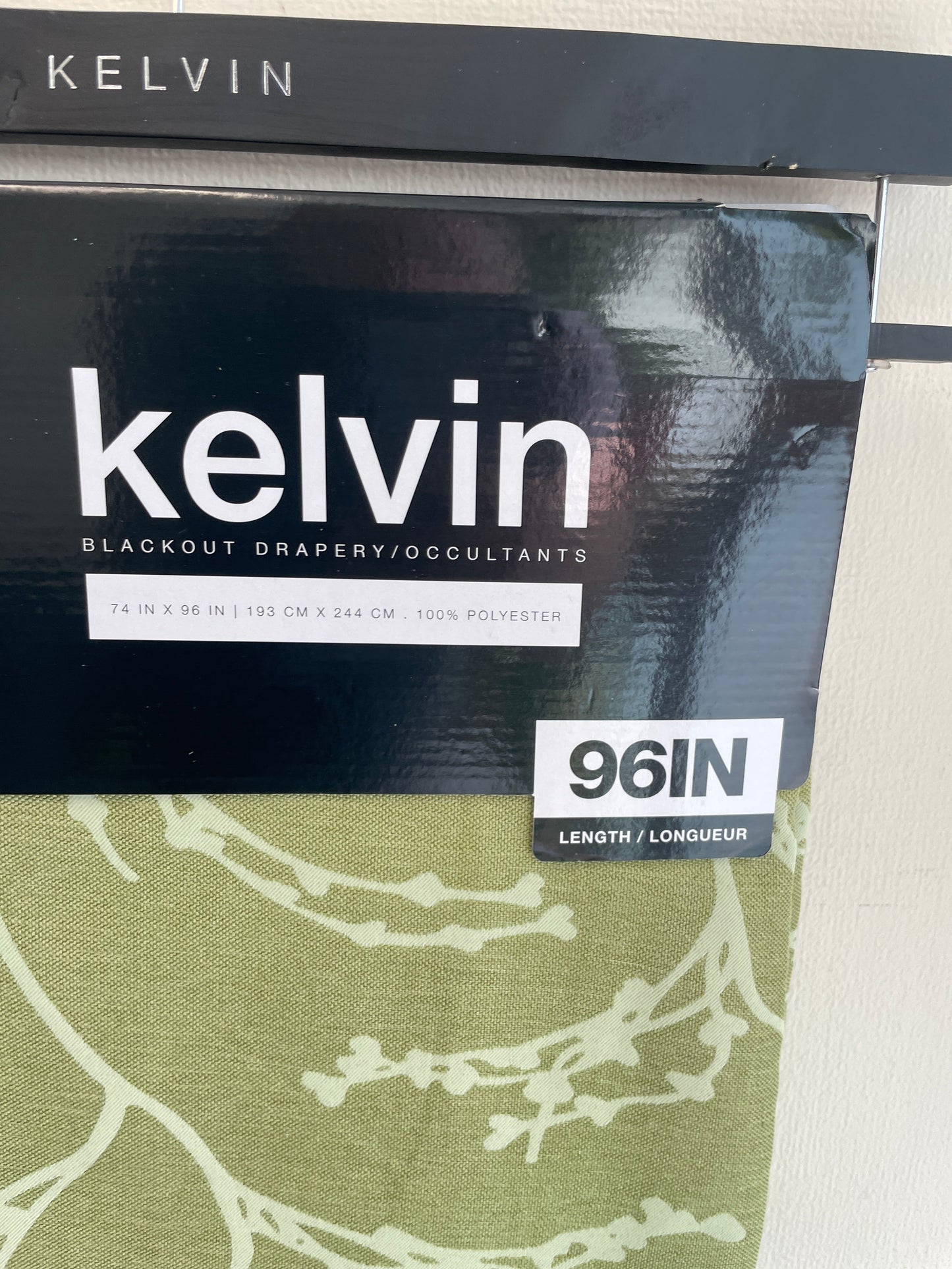 Kelvin Peyton Woven Branches Window Curtain, 38" W x 96" L, Lilac Default Title