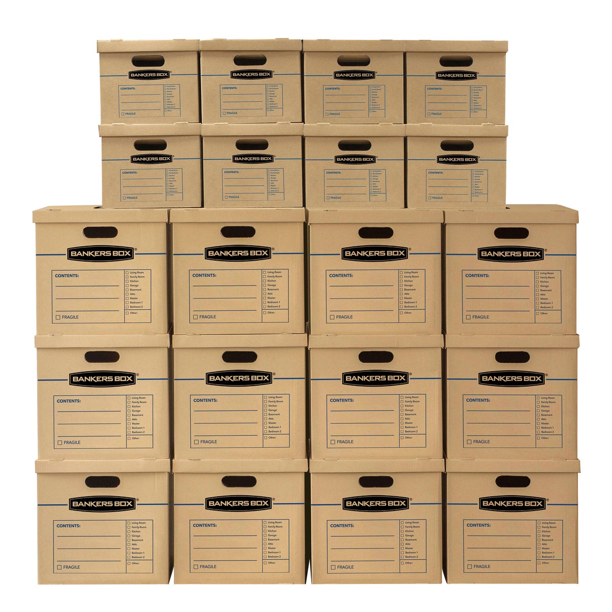 Bankers Box SmoothMove Classic Moving Kit Boxes, 20-pack - Retail $65