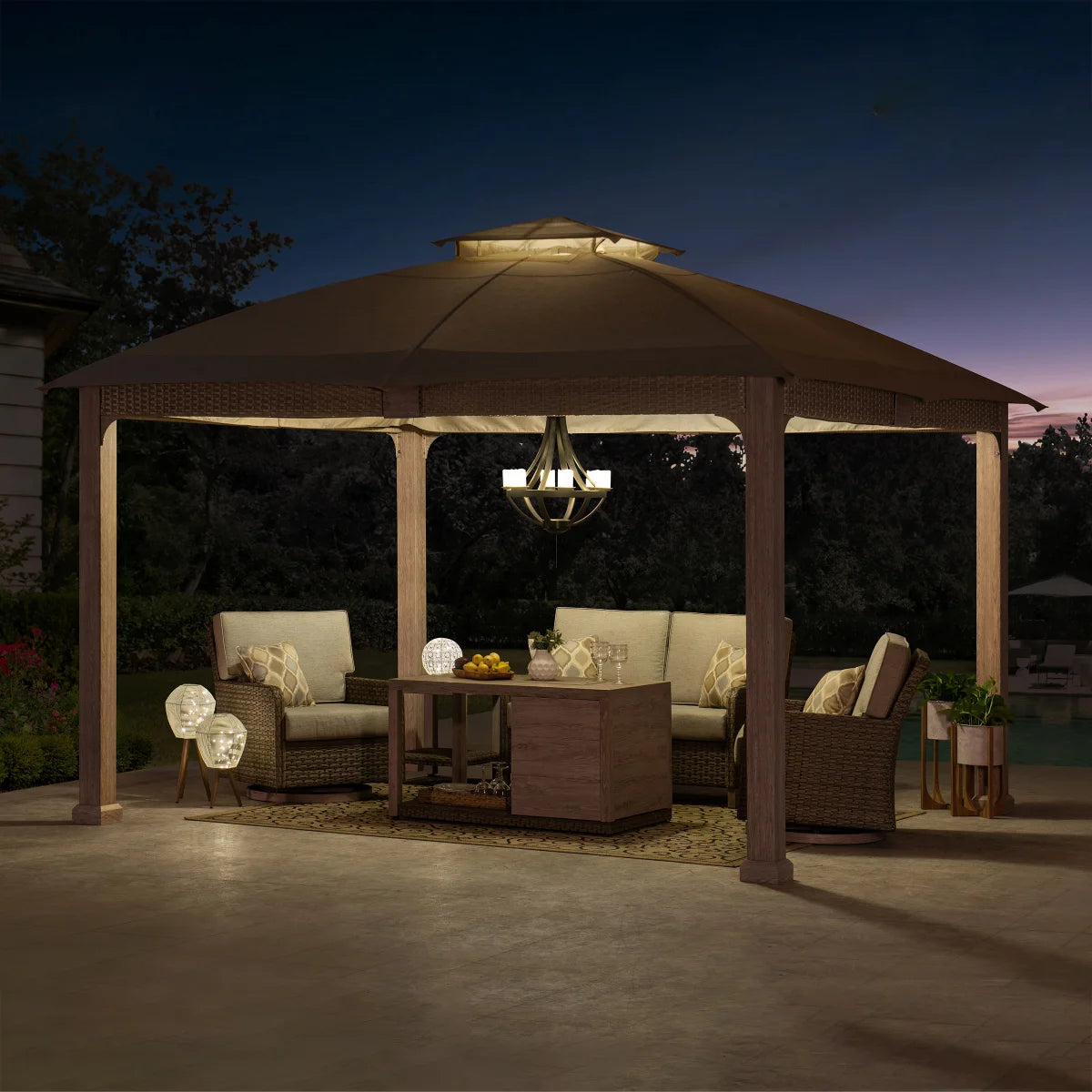 NEW - Sunjoy 11ft x 13ft Hudson Gazebo- Retail $799