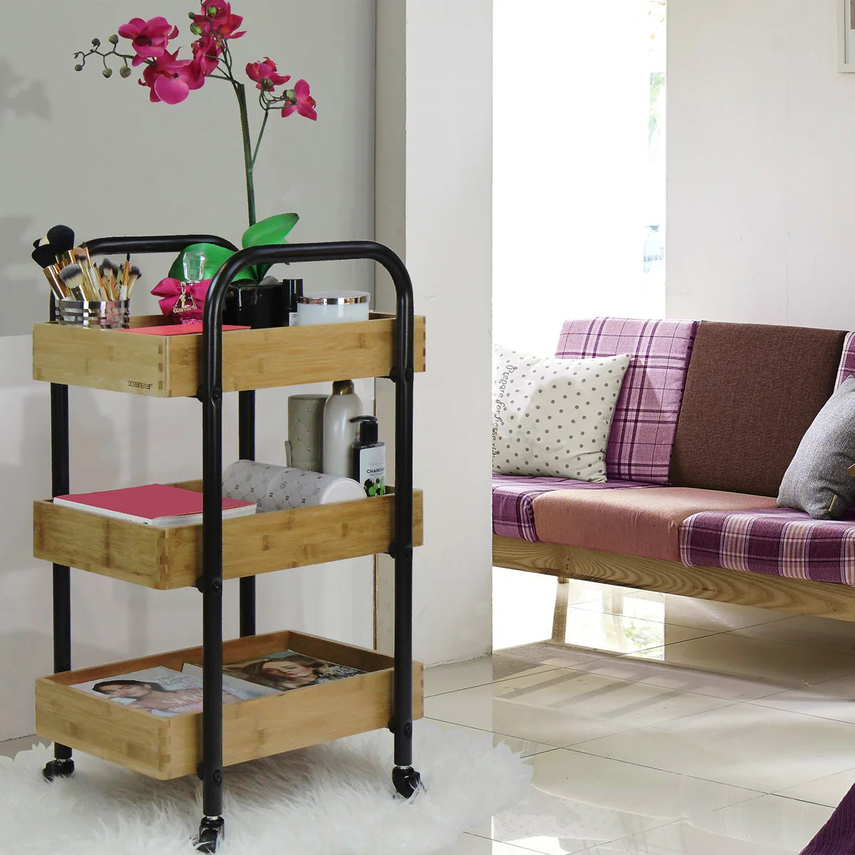 NEW - Oceanstar 3-tier Storage Cart- Retail $79