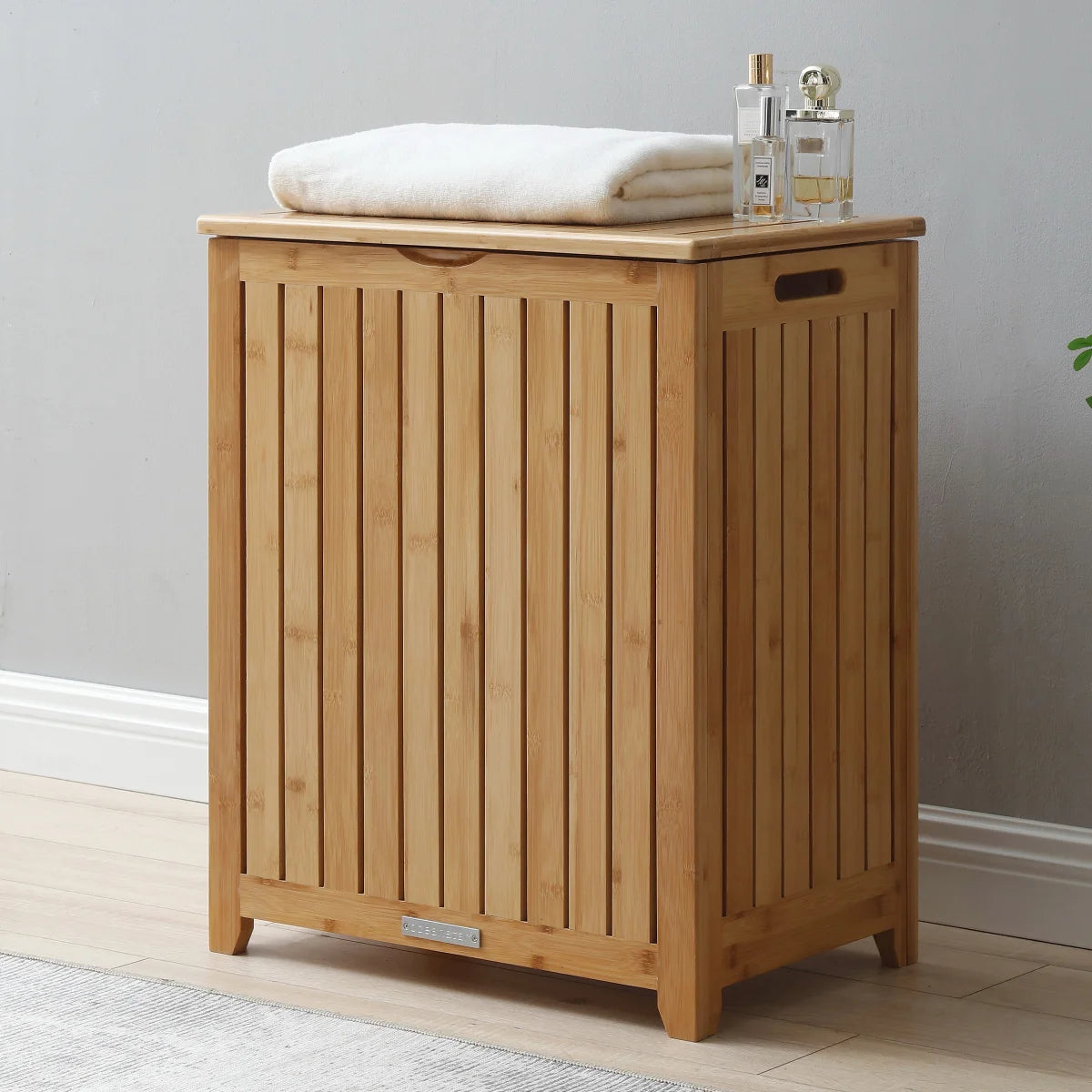 NEW - Bamboo Laundry Hamper - Retail $79