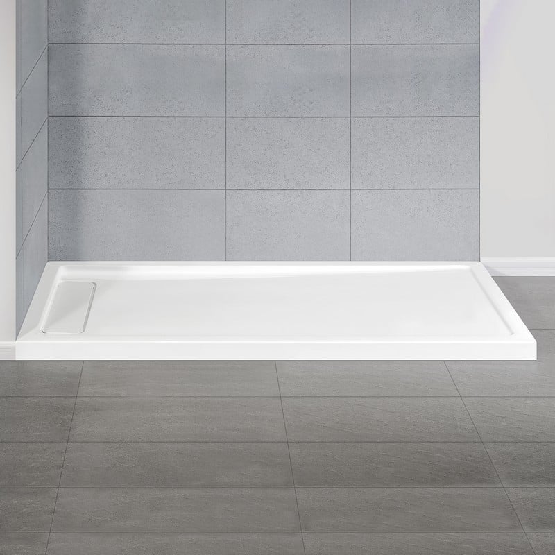 NEW - Ove Decors Adena 36" x 72" Rectangular Shower Base with Single Threshold and Reversible Drain - Retail $420