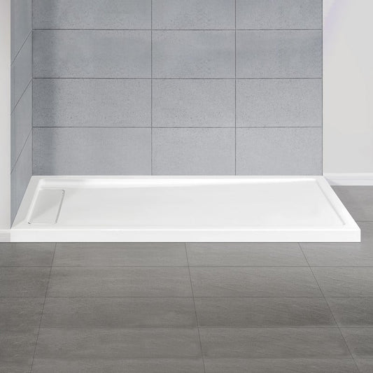 NEW - Ove Decors Adena 36" x 72" Rectangular Shower Base with Single Threshold and Reversible Drain - Retail $420