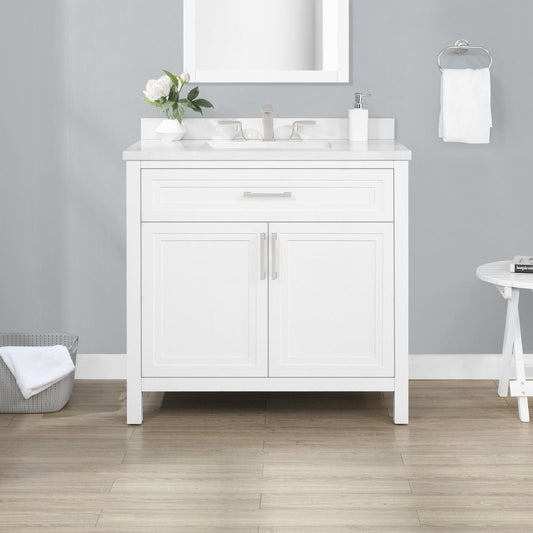 NEW - Ove Decors 36" Laney Vanity in White - Retail $560