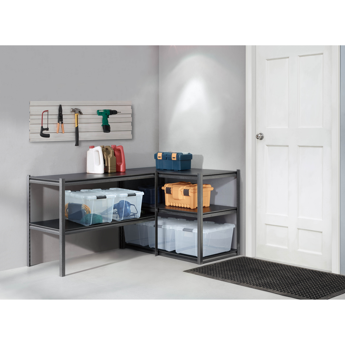 Gorilla 5-Shelf Heavy Duty Z-Beam Steel Shelving Unit, 48"W x 24"D x 72"H - Retail $89